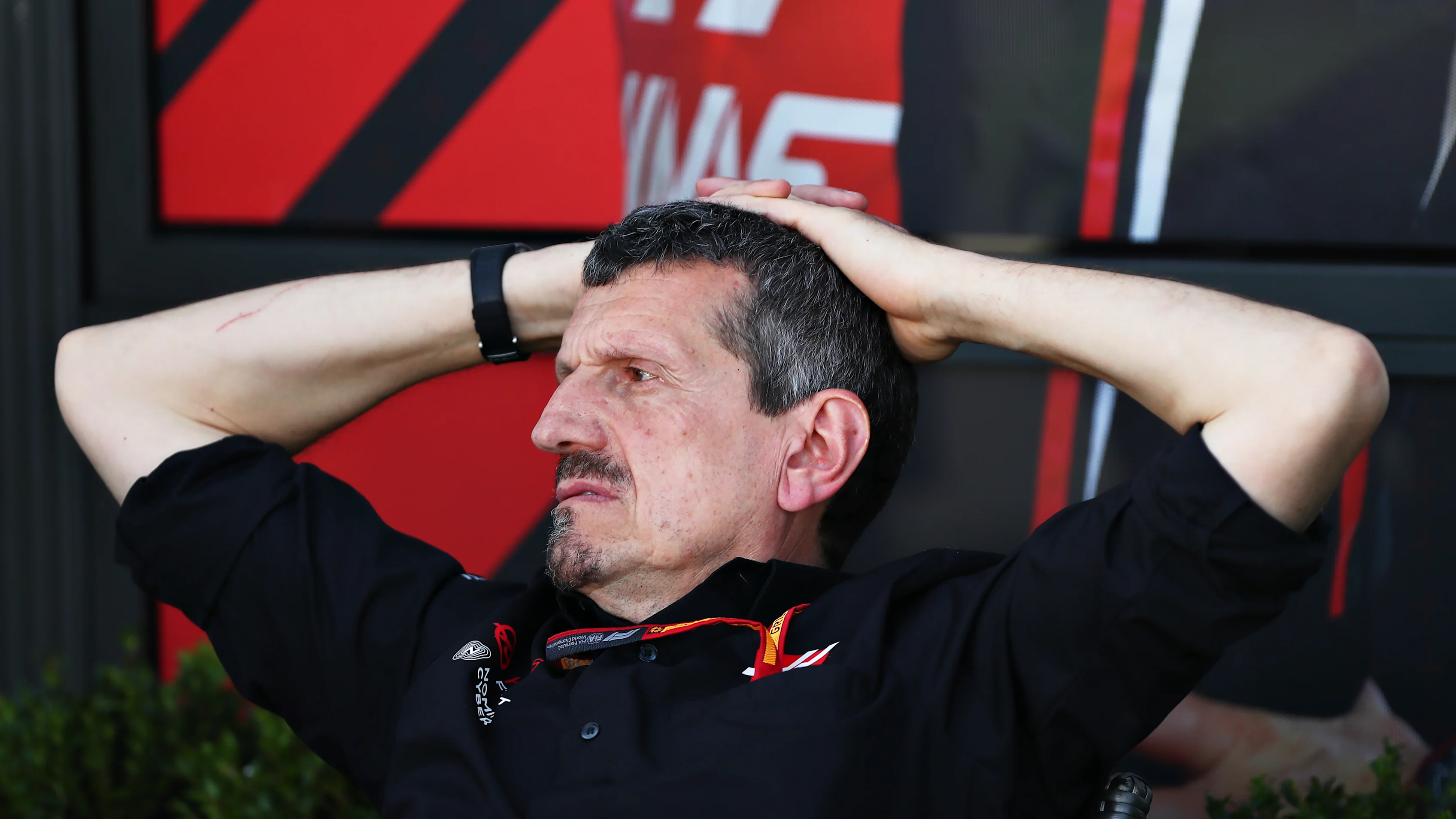 MELBOURNE, AUSTRALIA - MARCH 12: Haas F1 Team Principal Guenther Steiner looks on in the Paddock