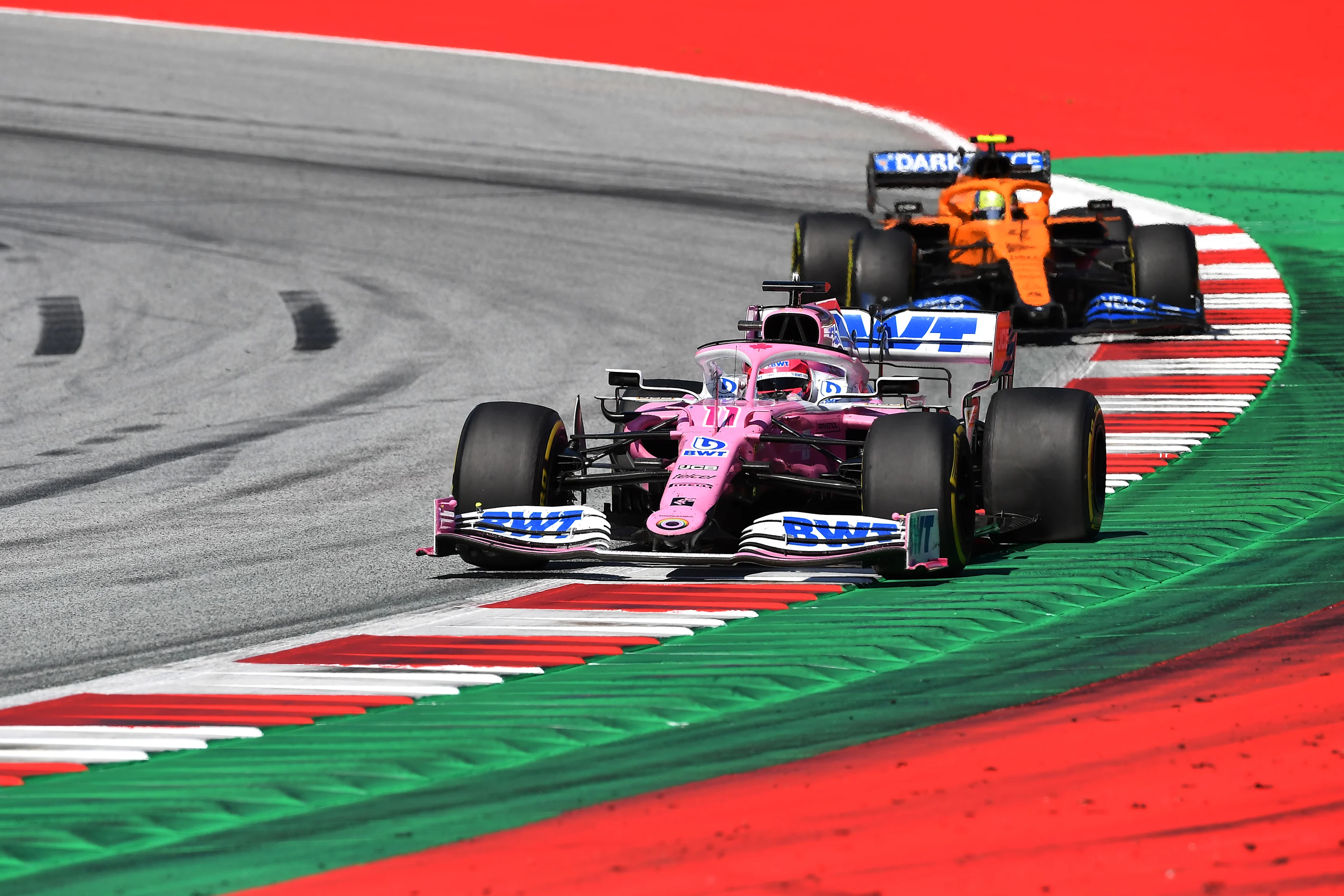 SPIELBERG, AUSTRIA - JULY 05: Sergio Perez of Mexico driving the (11) Racing Point RP20 Mercedes