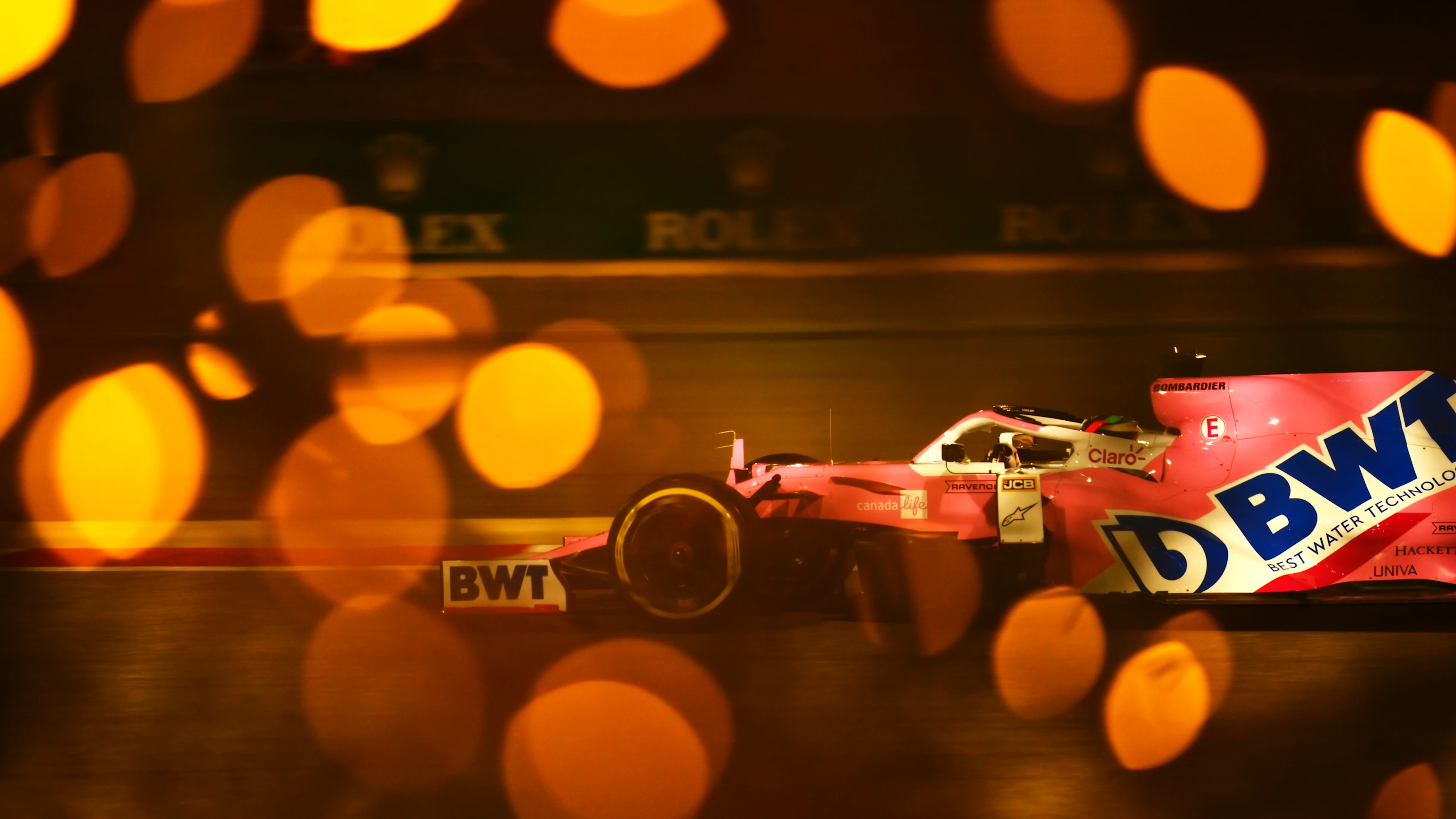 BAHRAIN, BAHRAIN - NOVEMBER 28: Sergio Perez of Mexico driving the (11) Racing Point RP20 Mercedes