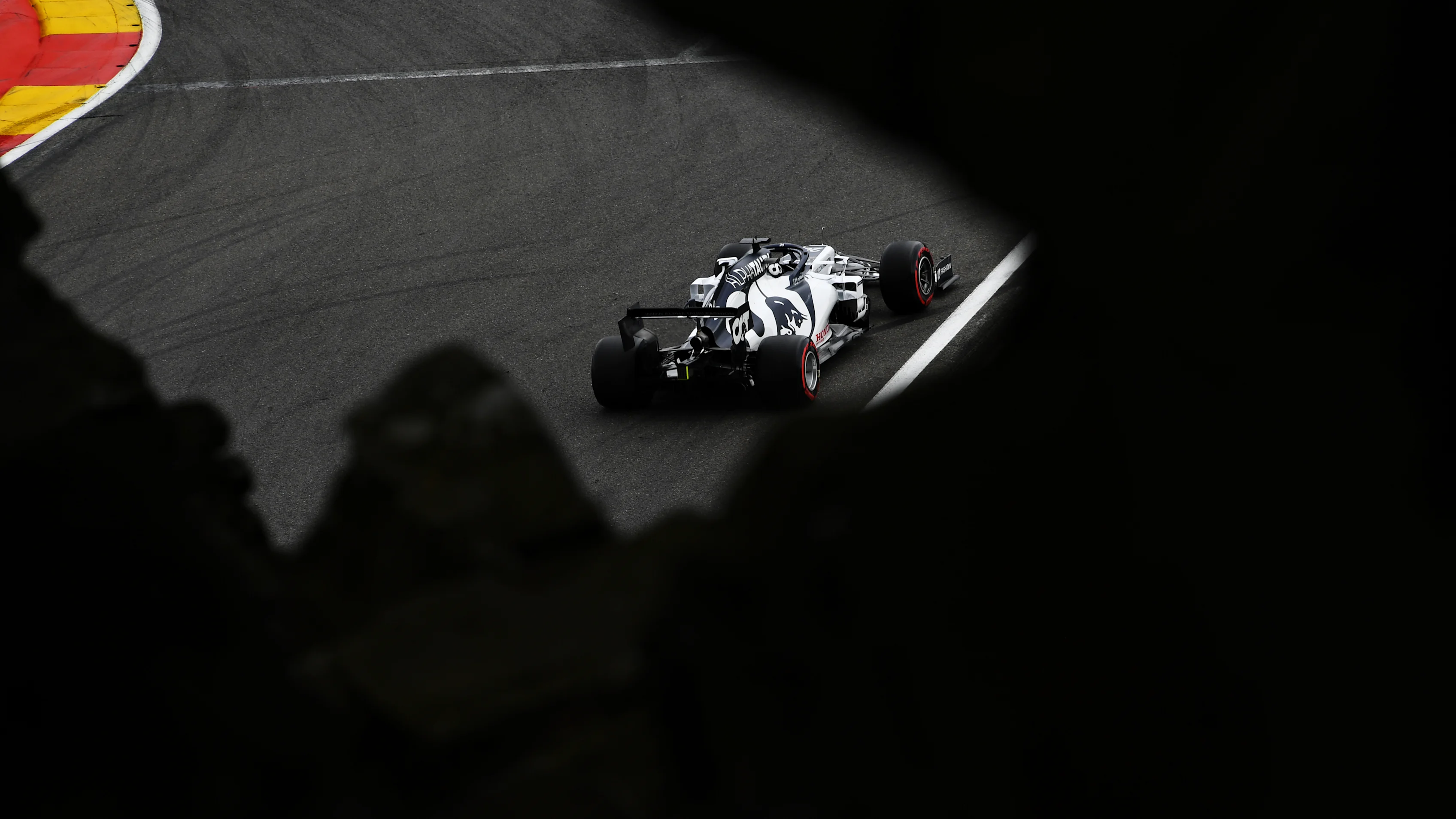 SPA, BELGIUM - AUGUST 29: Daniil Kvyat of Russia driving the (26) Scuderia AlphaTauri AT01 Honda on track during qualifying for the F1 Grand Prix of Belgium at Circuit de Spa-Francorchamps on August 29, 2020 in Spa, Belgium. (Photo by Clive Mason - Formula 1/Formula 1 via Getty Images)