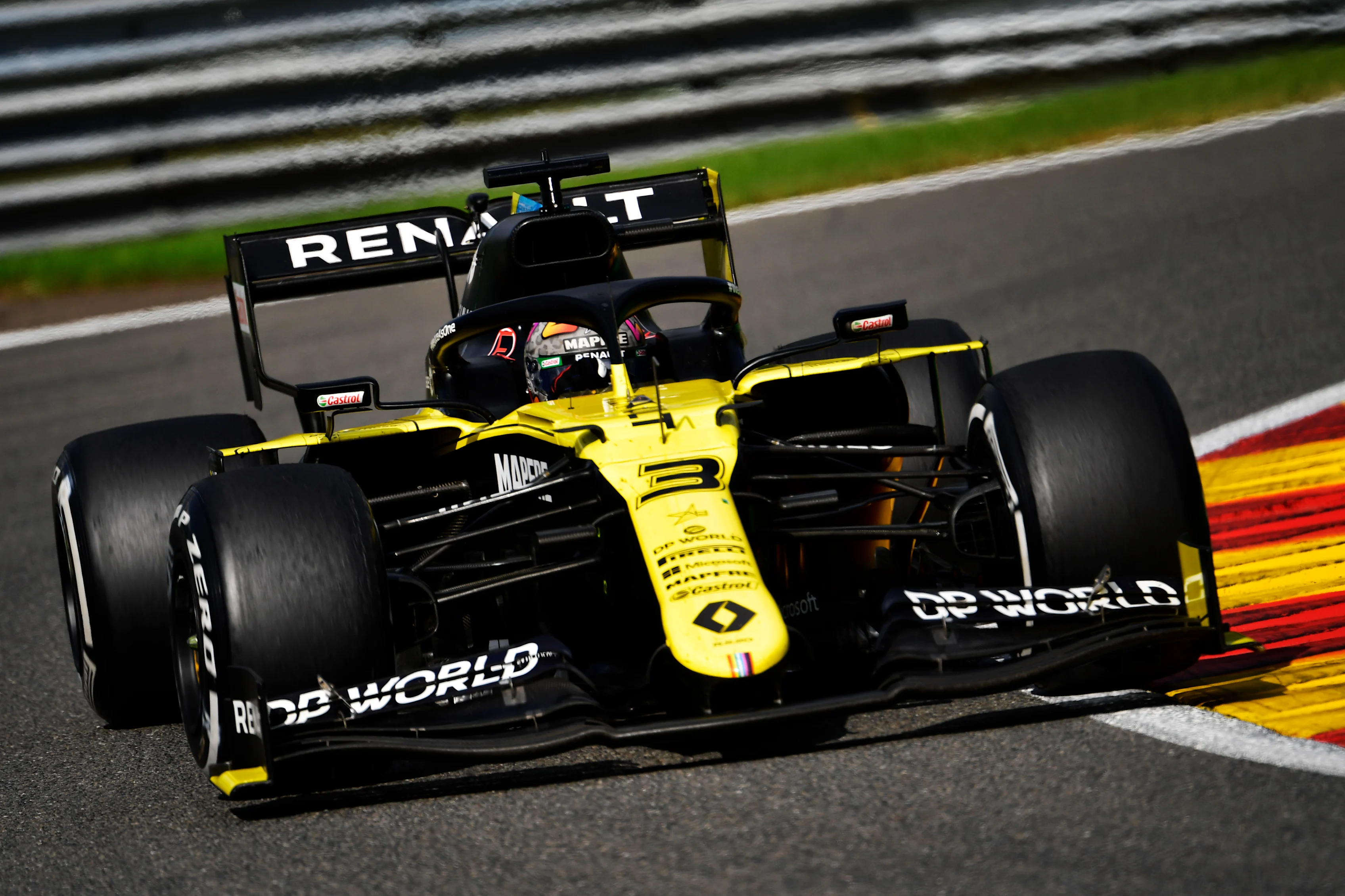 SPA, BELGIUM - AUGUST 30: Daniel Ricciardo of Australia driving the (3) Renault Sport Formula One