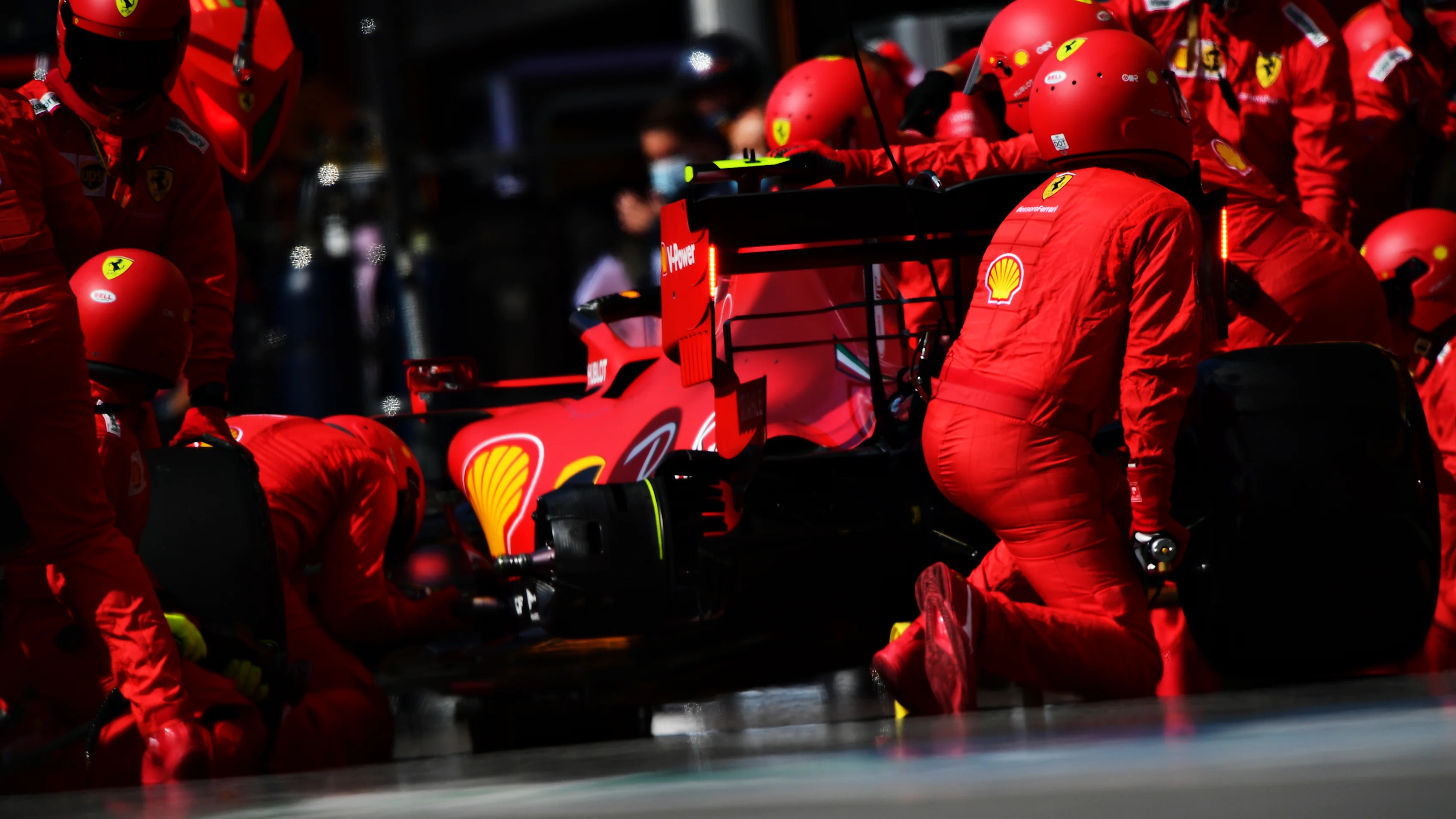 SPA, BELGIUM - AUGUST 30: Charles Leclerc of Monaco driving the (16) Scuderia Ferrari SF1000 makes