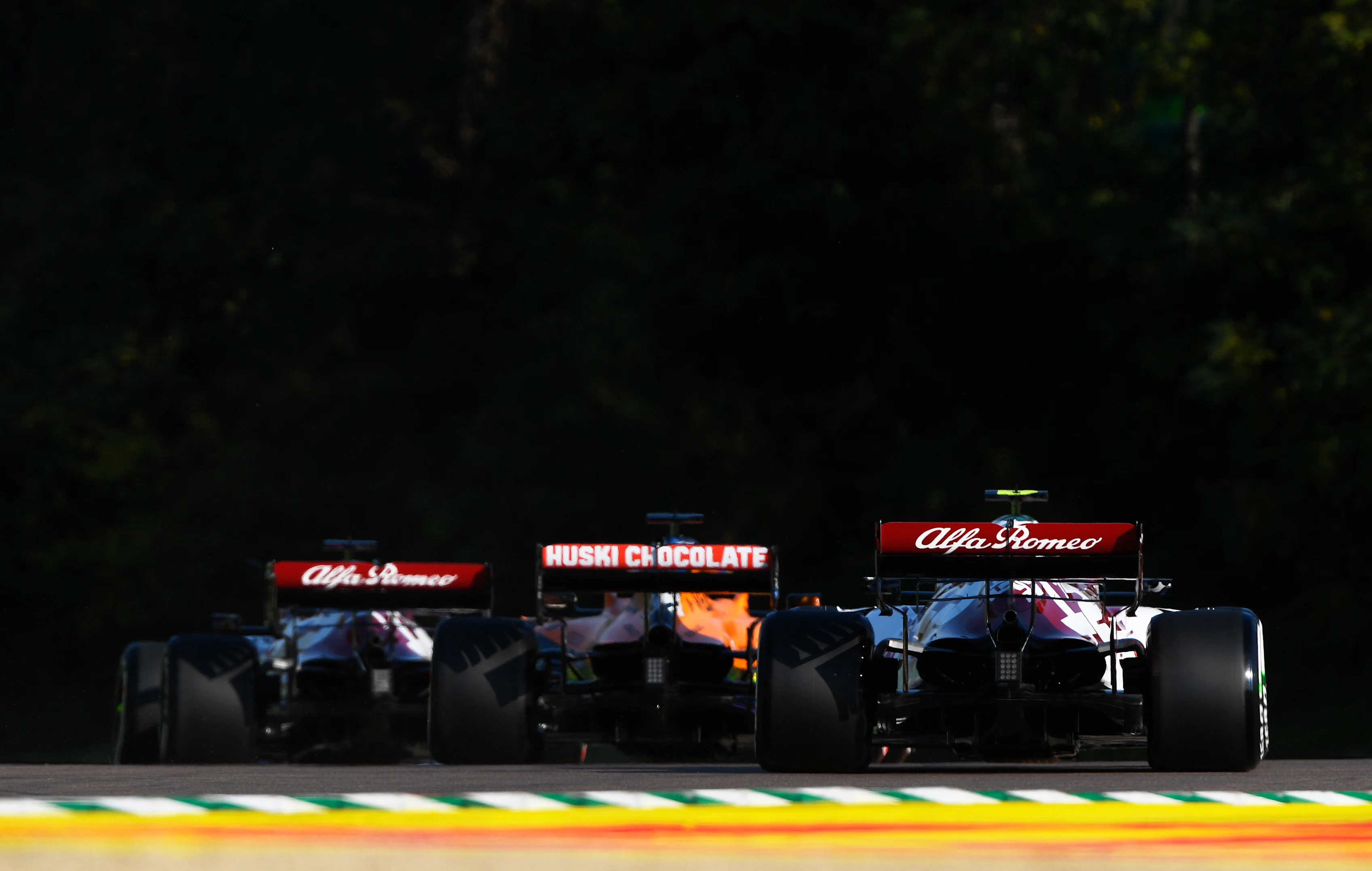 IMOLA, ITALY - OCTOBER 31: Antonio Giovinazzi of Italy driving the (99) Alfa Romeo Racing C39