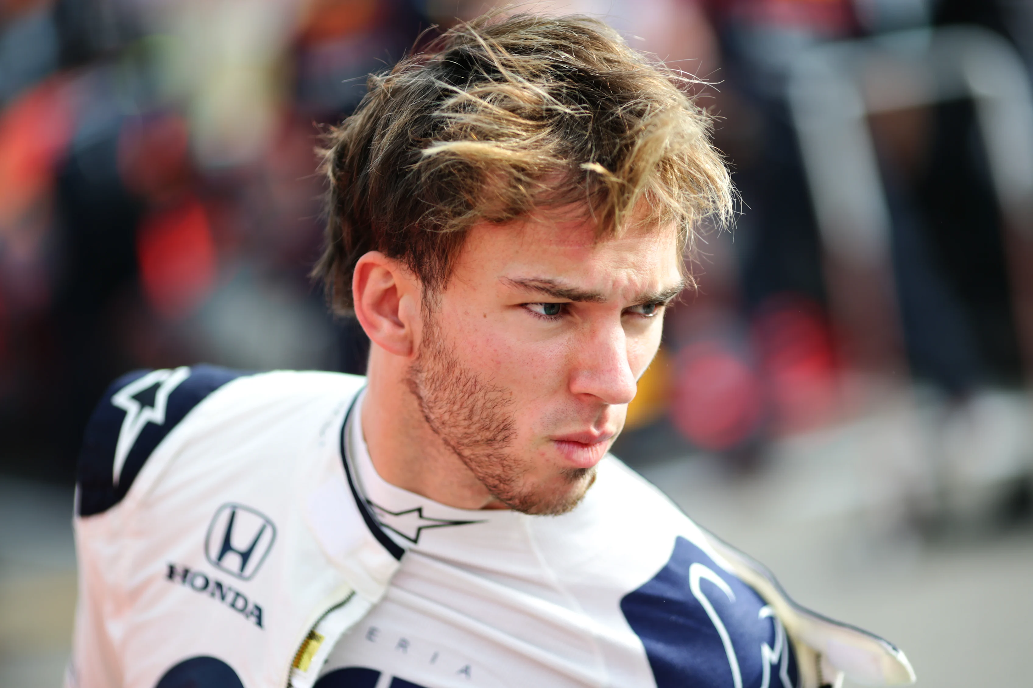 IMOLA, ITALY - NOVEMBER 01: Pierre Gasly of France and Scuderia AlphaTauri prepares to drive on the