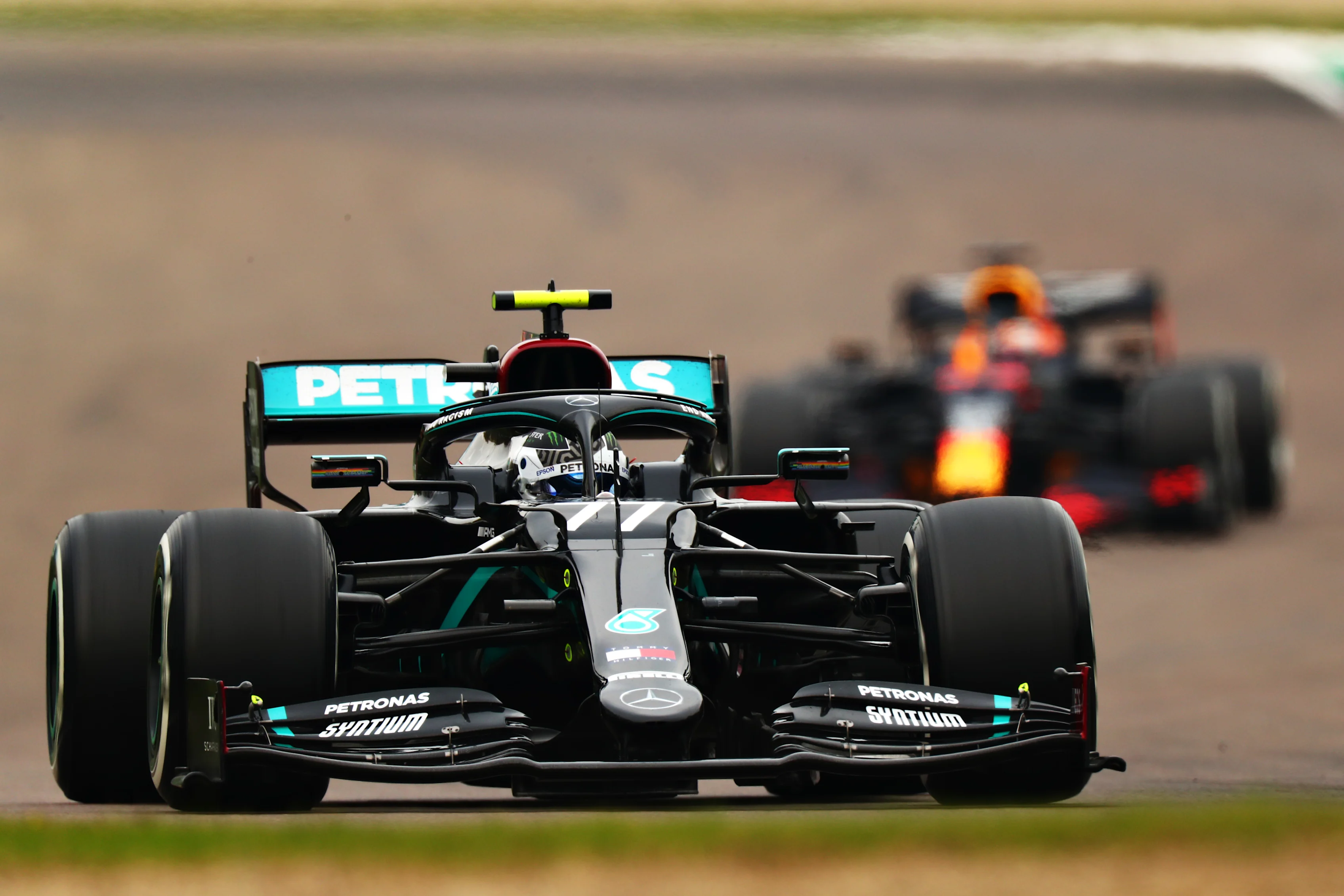 IMOLA, ITALY - NOVEMBER 01: Valtteri Bottas of Finland driving the (77) Mercedes AMG Petronas F1