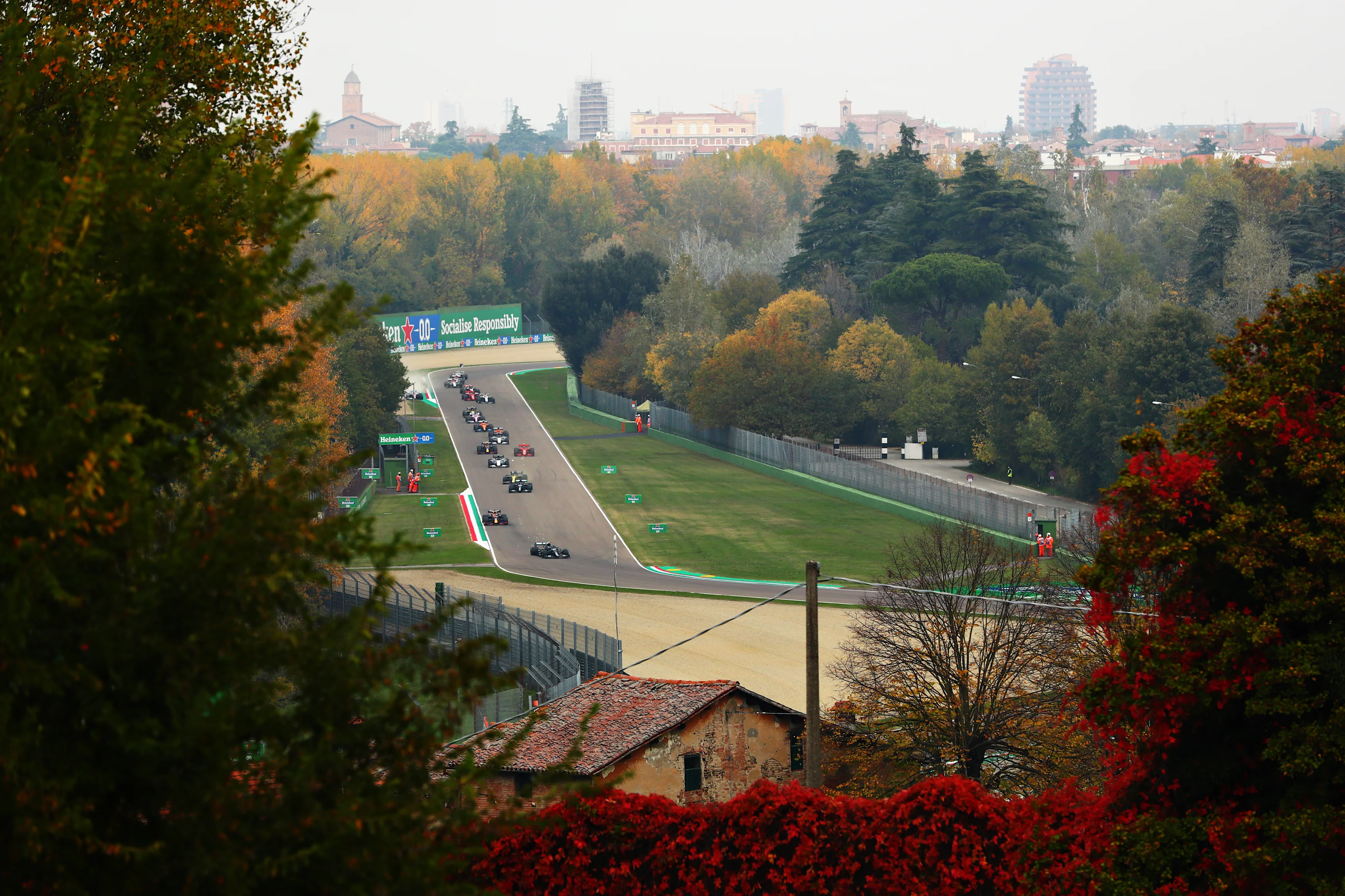 IMOLA, ITALY - NOVEMBER 01: Valtteri Bottas of Finland driving the (77) Mercedes AMG Petronas F1