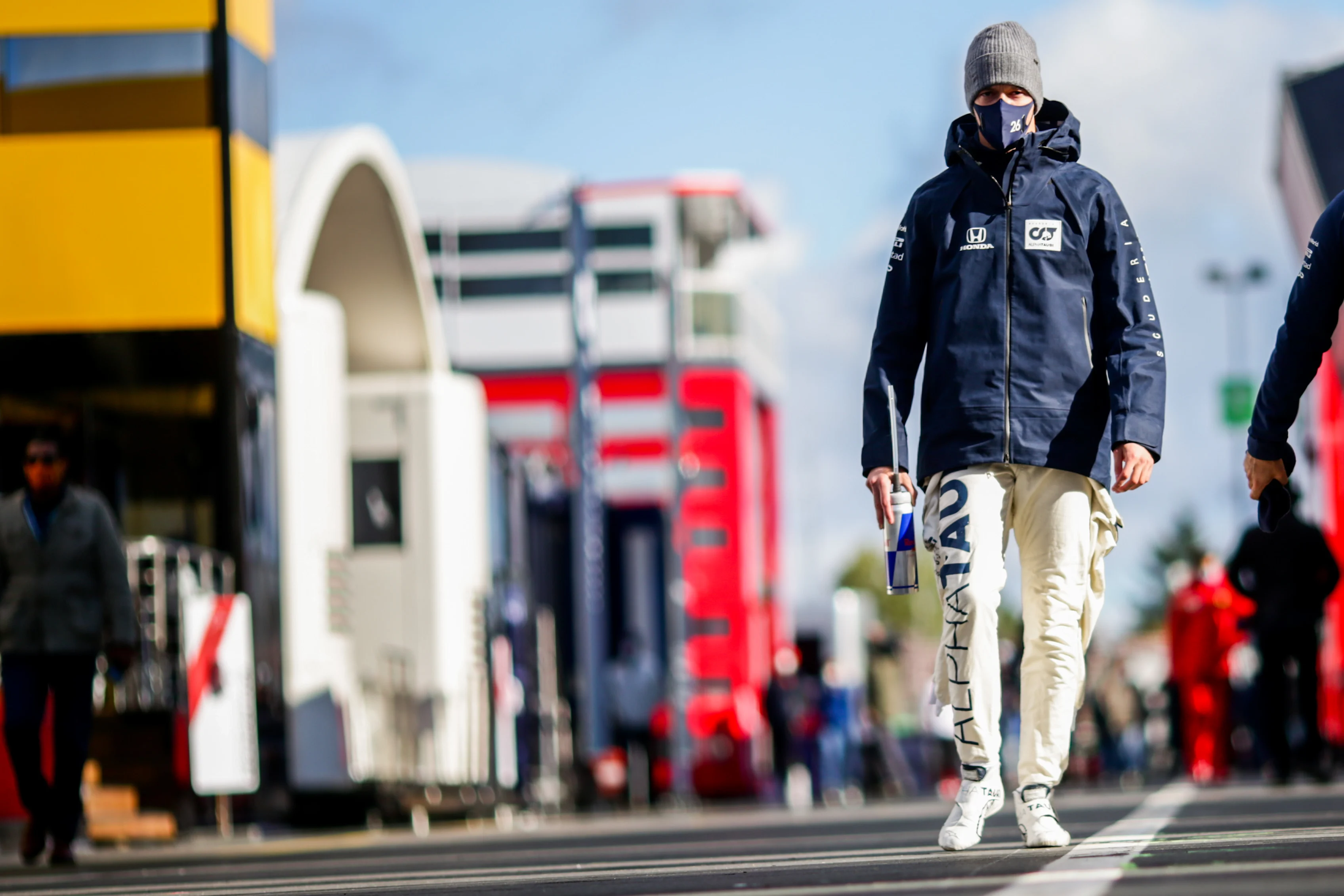 NUERBURG, GERMANY - OCTOBER 10: Daniil Kvyat of Scuderia AlphaTauri and Russia  during Final