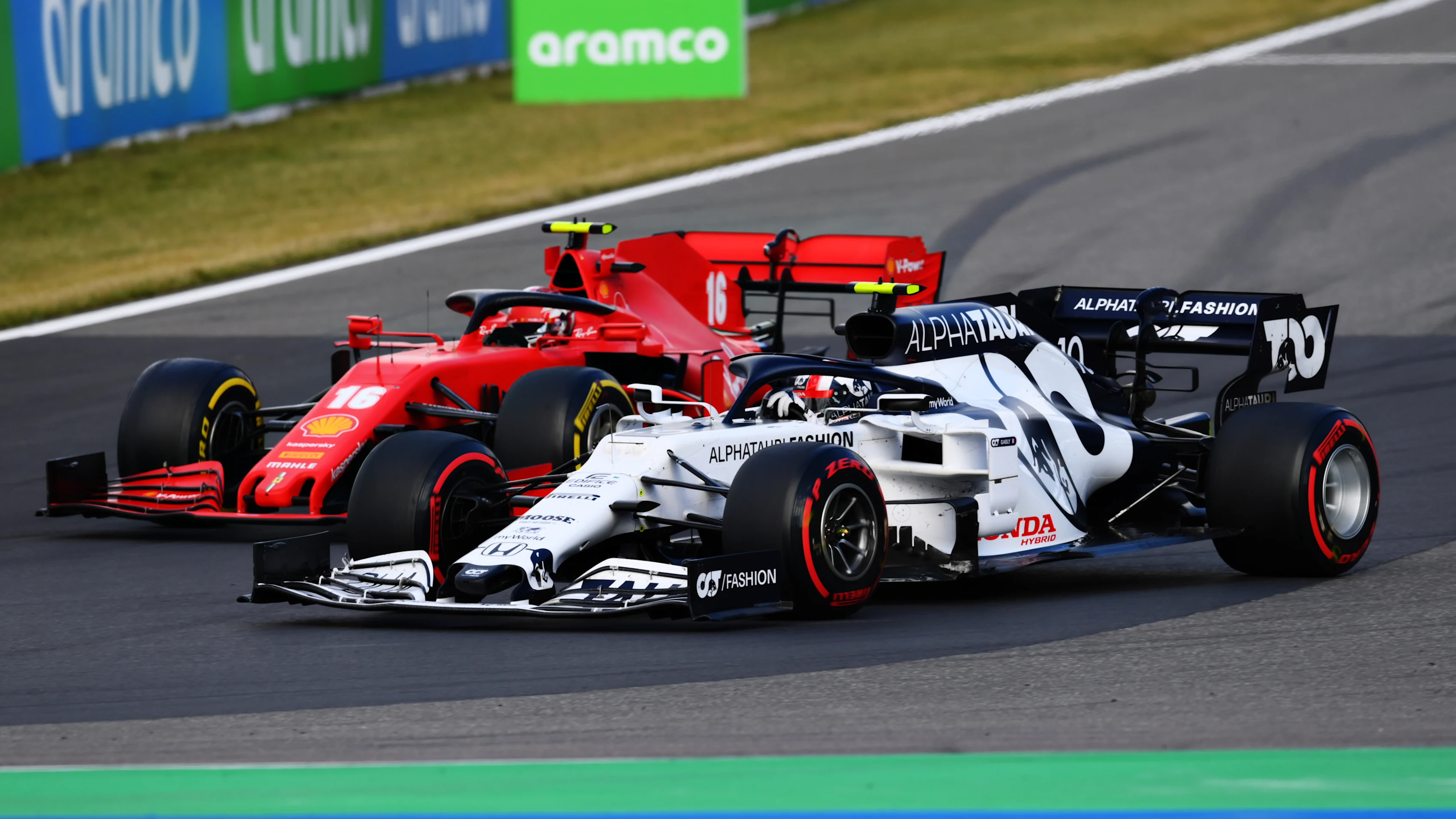 NUERBURG, GERMANY - OCTOBER 11: Pierre Gasly of France driving the (10) Scuderia AlphaTauri AT01