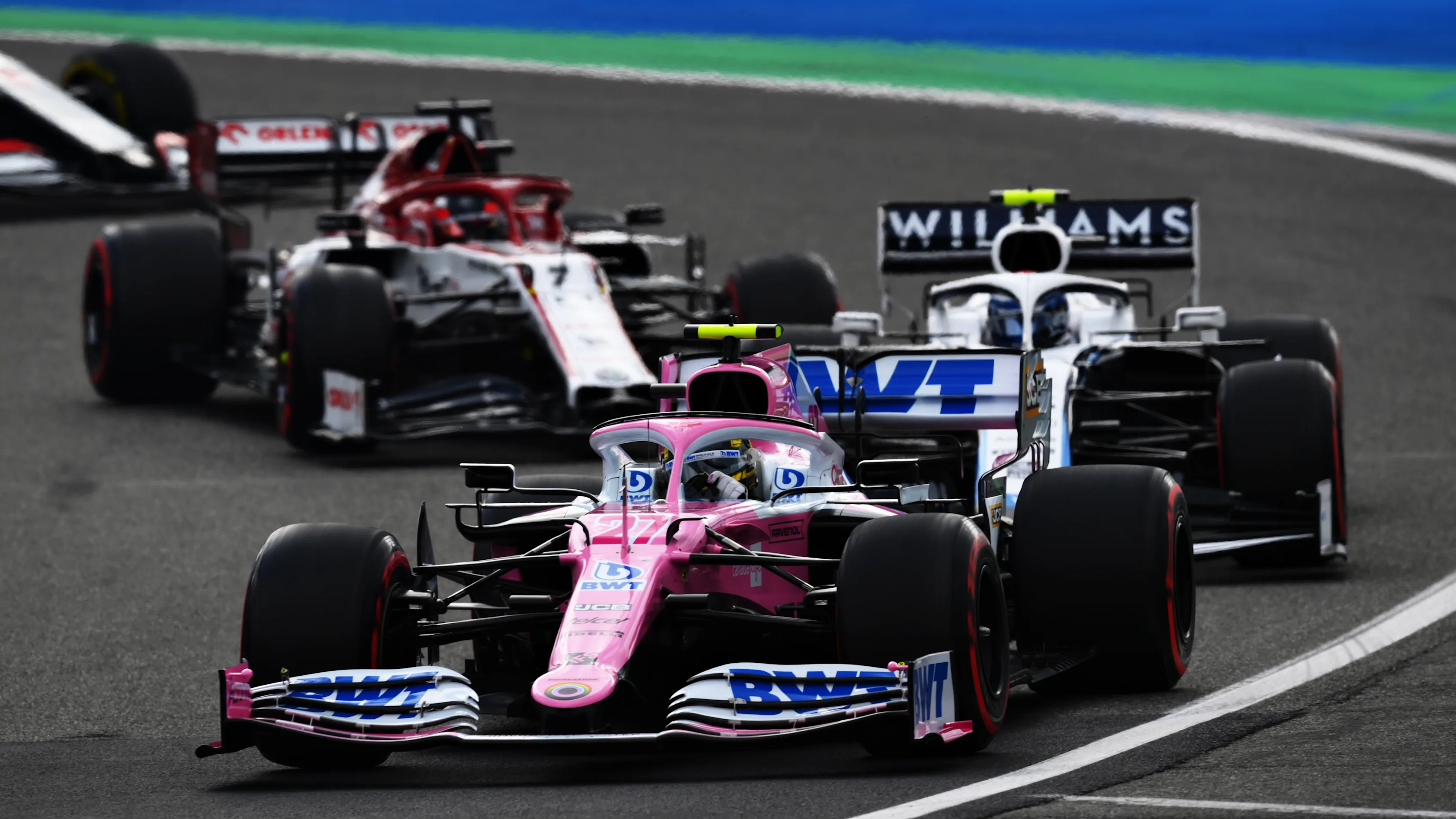 NUERBURG, GERMANY - OCTOBER 11: Nico Hulkenberg of Germany driving the (27) Racing Point RP20