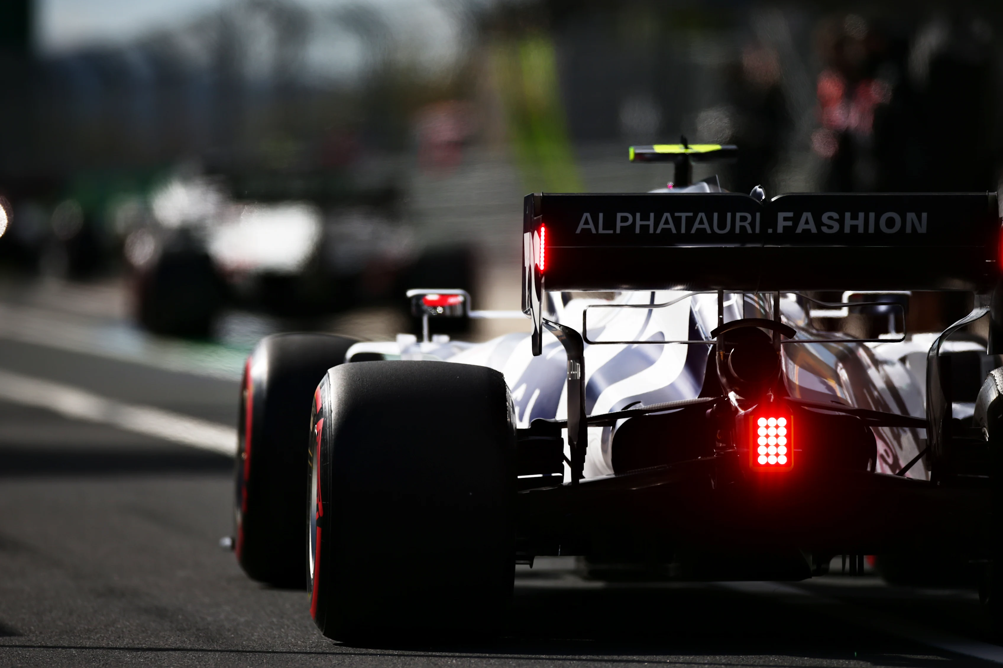 NUERBURG, GERMANY - OCTOBER 11: Pierre Gasly of France driving the (10) Scuderia AlphaTauri AT01 Honda in the Pitlane during the F1 Eifel Grand Prix at Nuerburgring on October 11, 2020 in Nuerburg, Germany. (Photo by Peter Fox/Getty Images)