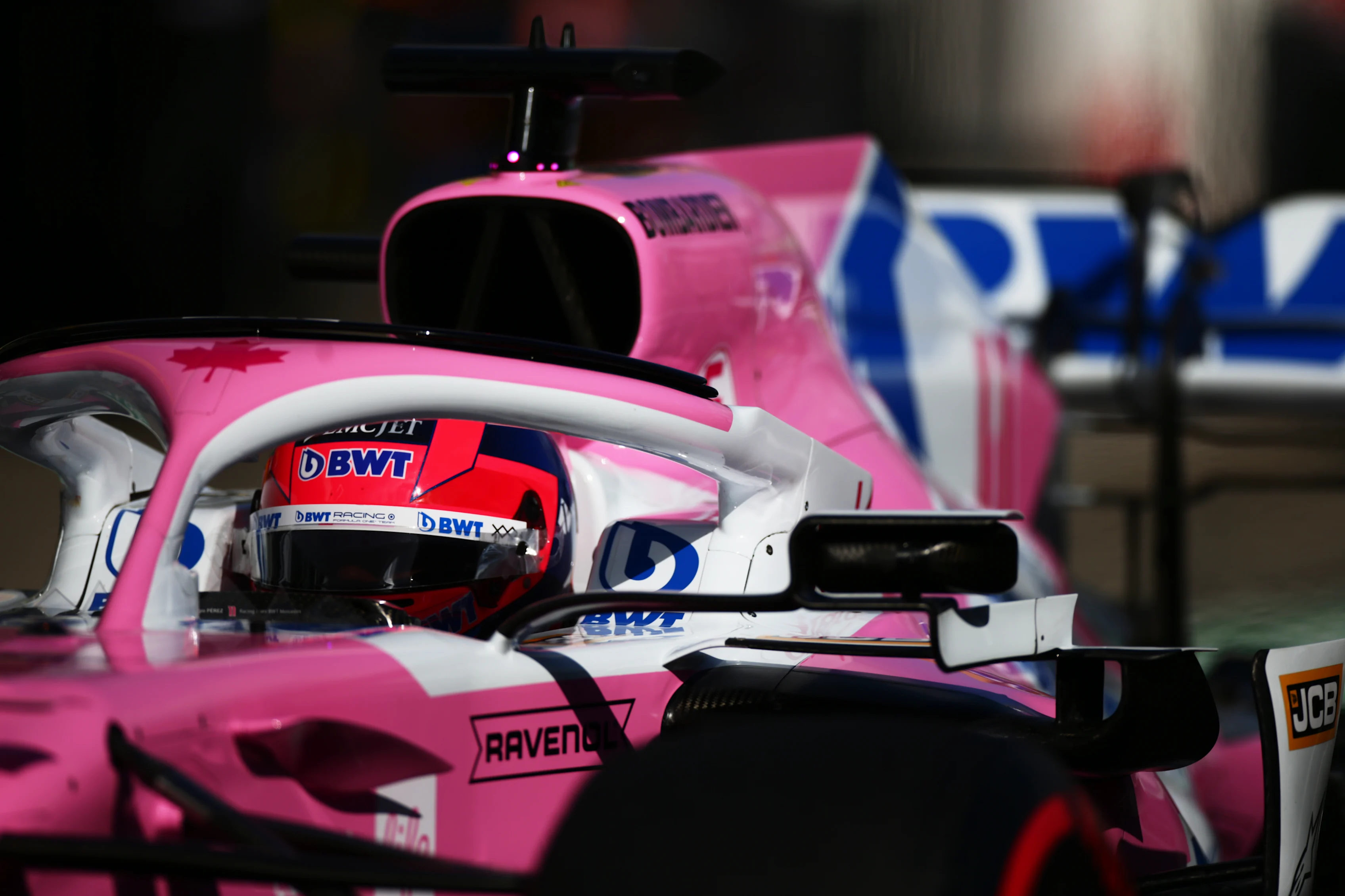 NUERBURG, GERMANY - OCTOBER 11: Sergio Perez of Mexico driving the (11) Racing Point RP20 Mercedes