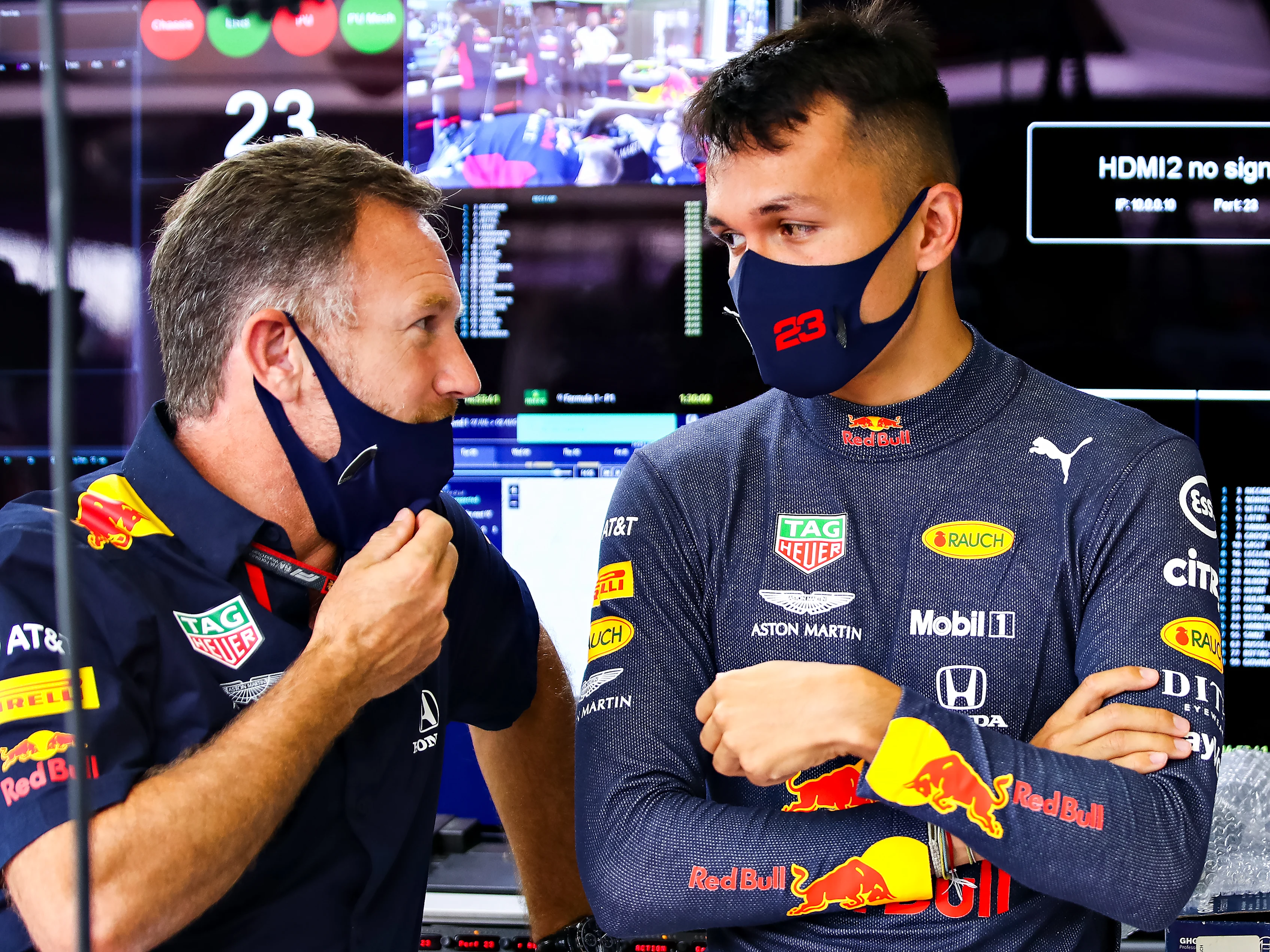 NORTHAMPTON, ENGLAND - JULY 31: Alexander Albon of Thailand and Red Bull Racing and Red Bull Racing