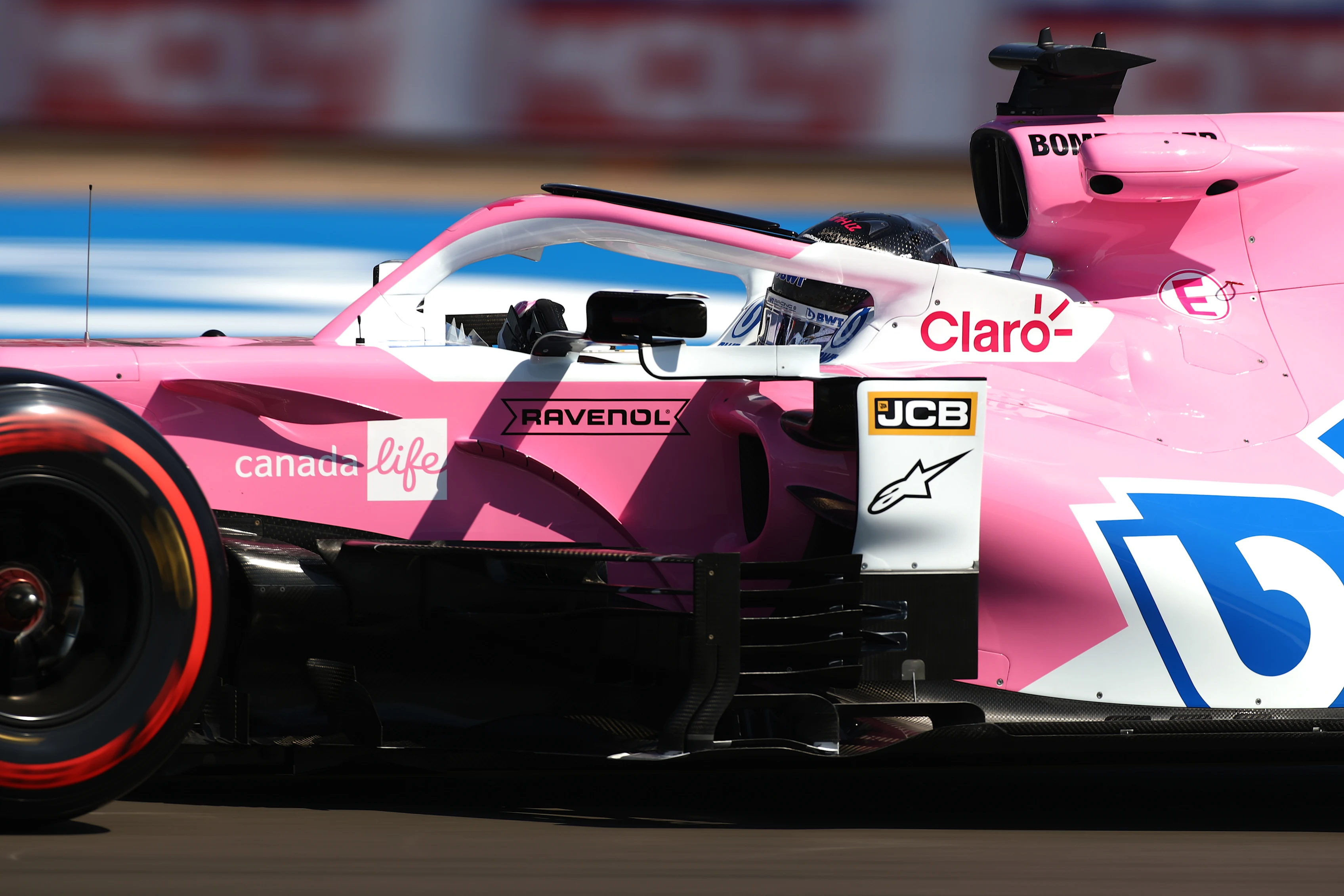 NORTHAMPTON, ENGLAND - JULY 31: Nico Hulkenberg of Germany driving the (27) Racing Point RP20