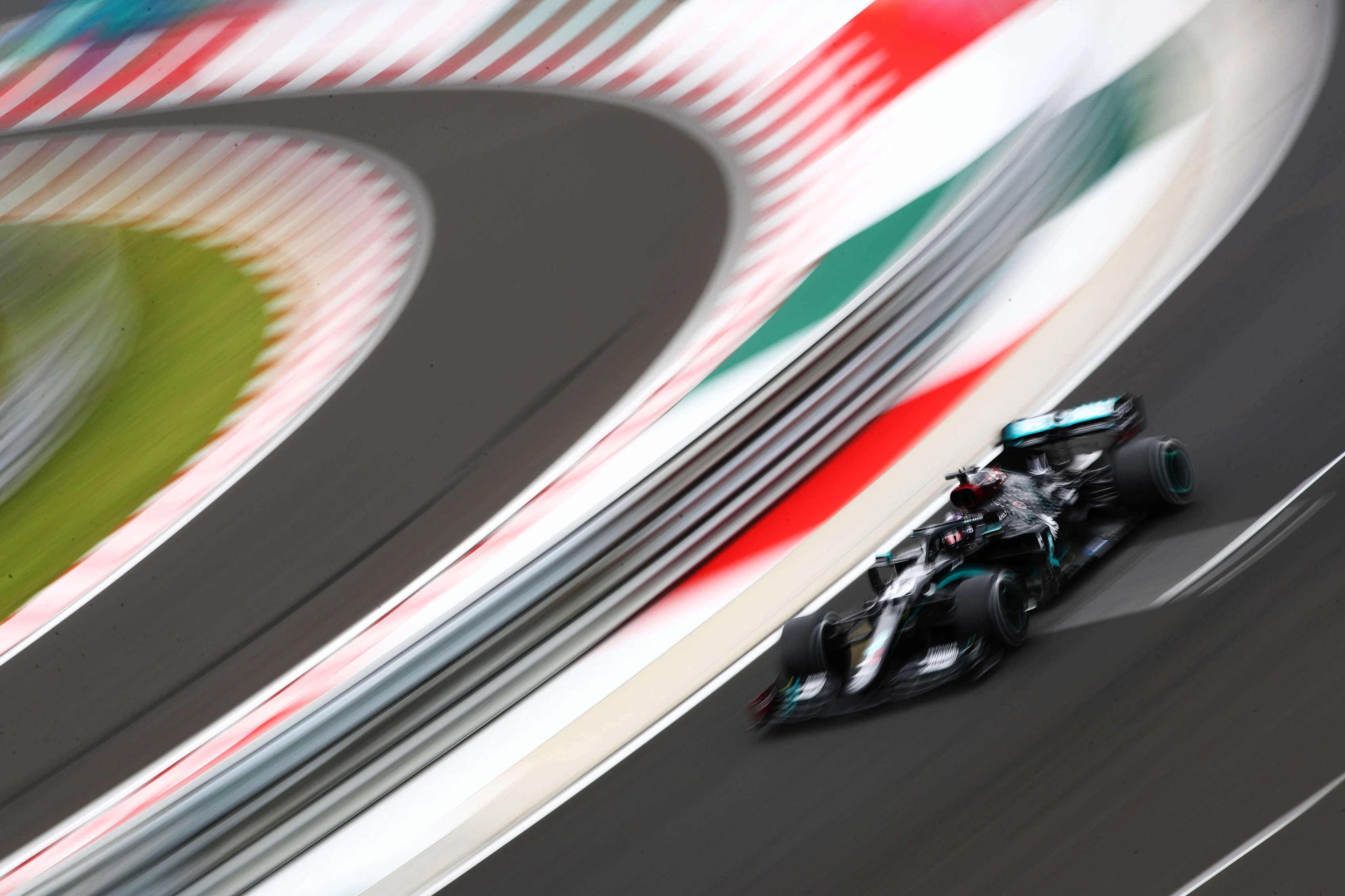 BUDAPEST, HUNGARY - JULY 17: Lewis Hamilton of Great Britain driving the (44) Mercedes AMG Petronas