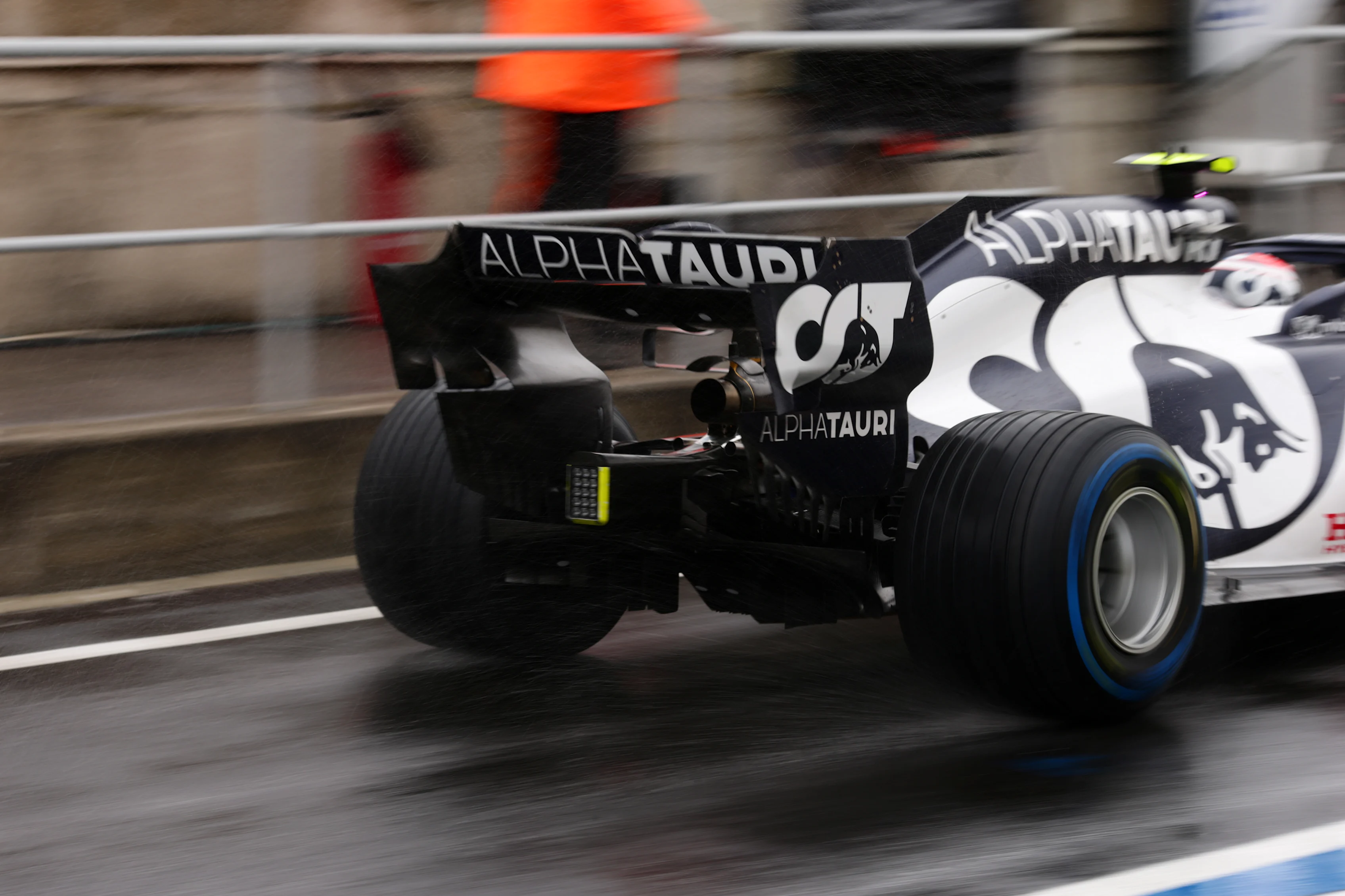 BUDAPEST, HUNGARY - JULY 17: Pierre Gasly of France driving the (10) Scuderia AlphaTauri AT01 Honda in the pit lane during practice for the F1 Grand Prix of Hungary at Hungaroring on July 17, 2020 in Budapest, Hungary. (Photo by Peter Fox/Getty Images)