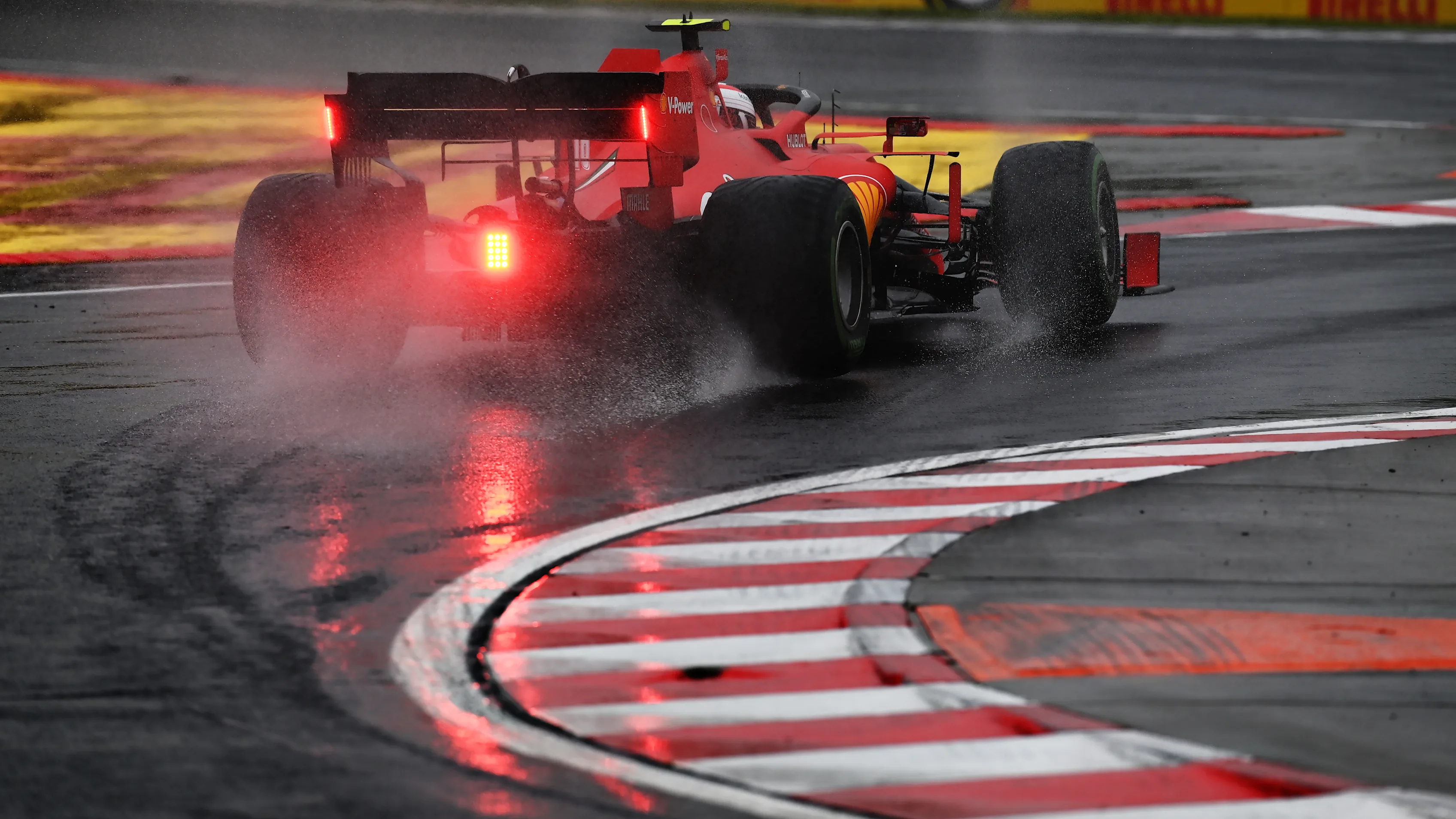 BUDAPEST, HUNGARY - JULY 17: Charles Leclerc of Monaco driving the (16) Scuderia Ferrari SF1000 on