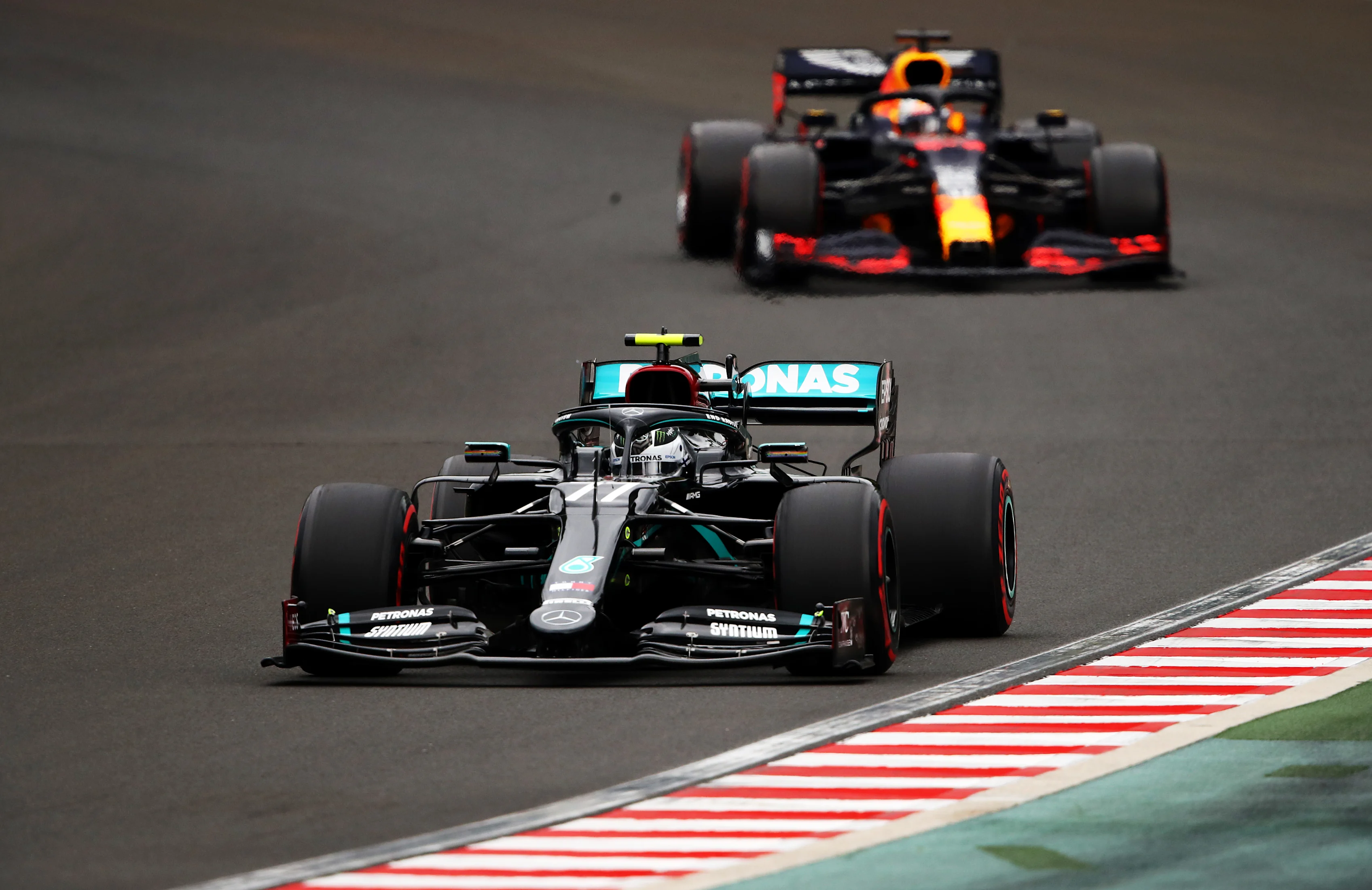 BUDAPEST, HUNGARY - JULY 18: Valtteri Bottas of Finland driving the (77) Mercedes AMG Petronas F1