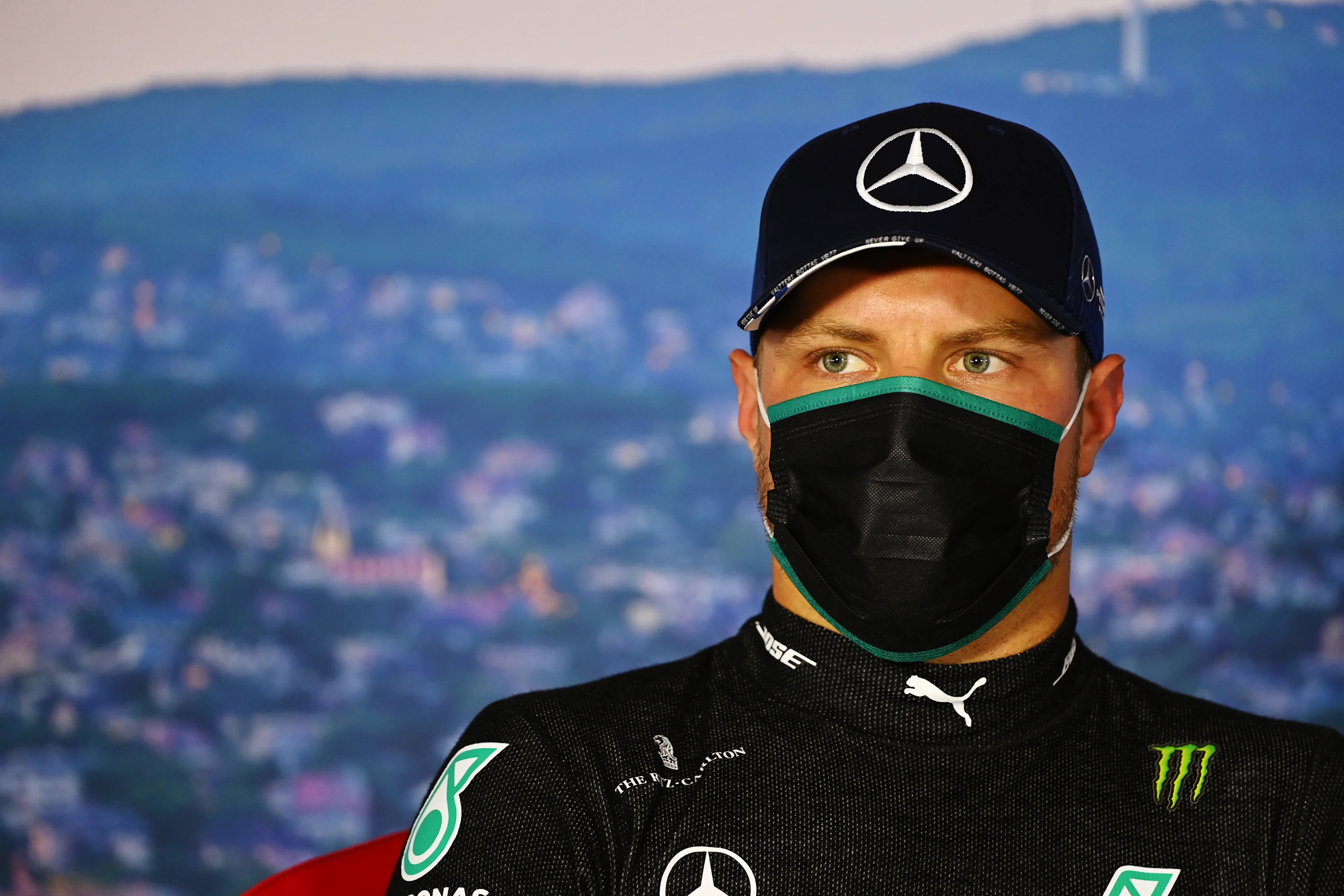 BUDAPEST, HUNGARY - JULY 18: Second place qualifier Valtteri Bottas of Finland and Mercedes GP