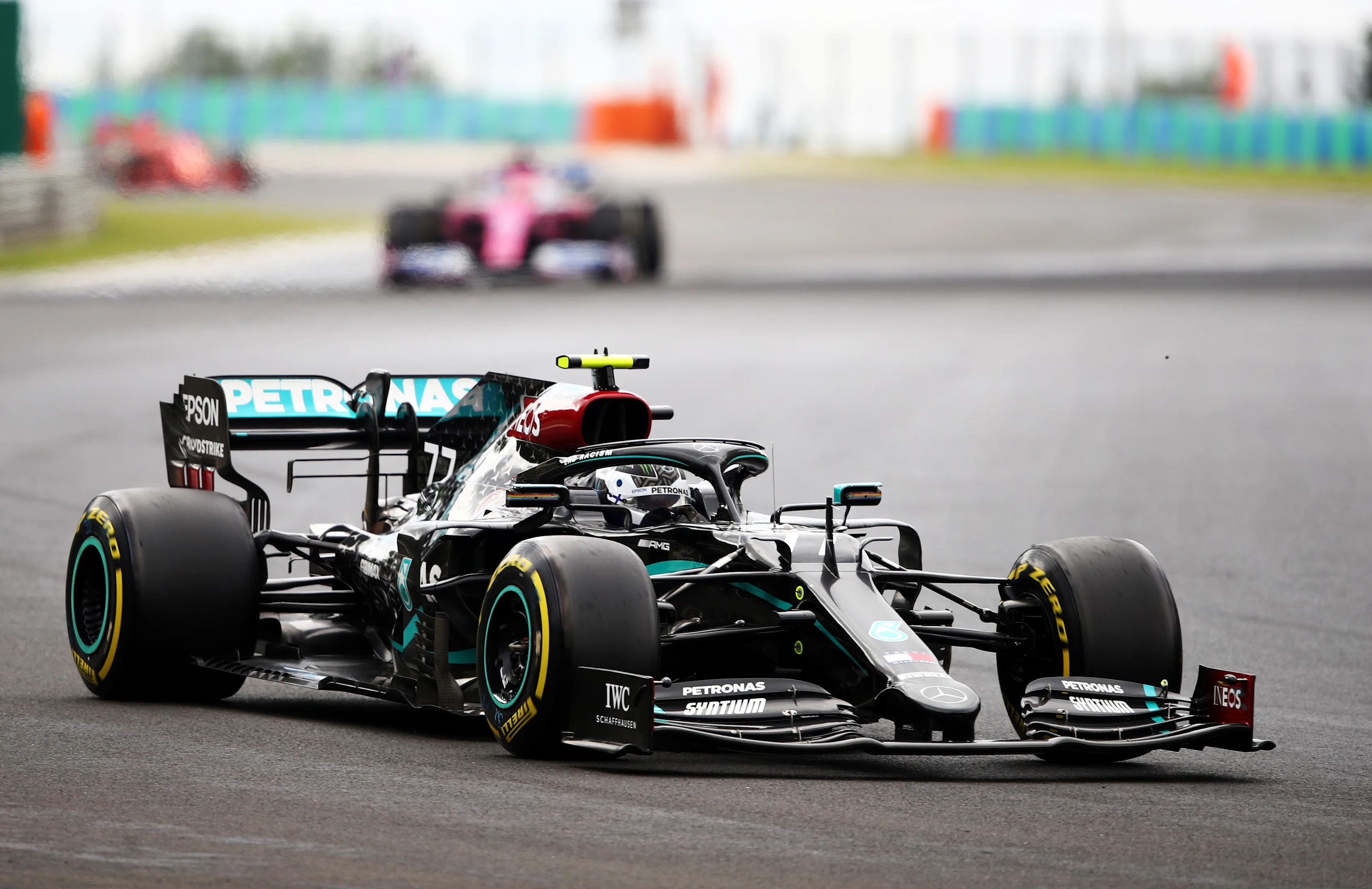BUDAPEST, HUNGARY - JULY 19: Valtteri Bottas of Finland driving the (77) Mercedes AMG Petronas F1