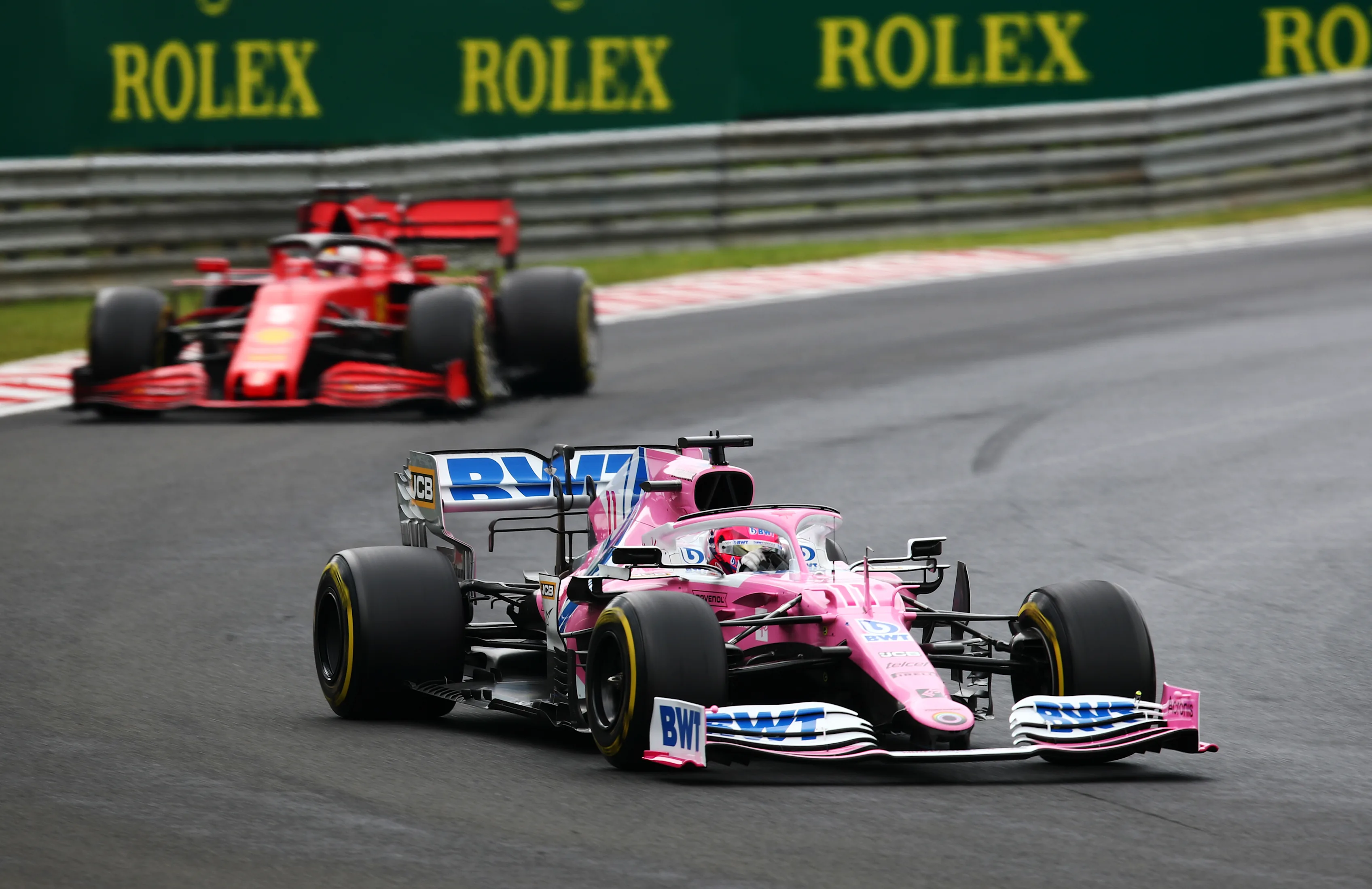 BUDAPEST, HUNGARY - JULY 19: Sergio Perez of Mexico driving the (11) Racing Point RP20 Mercedes on