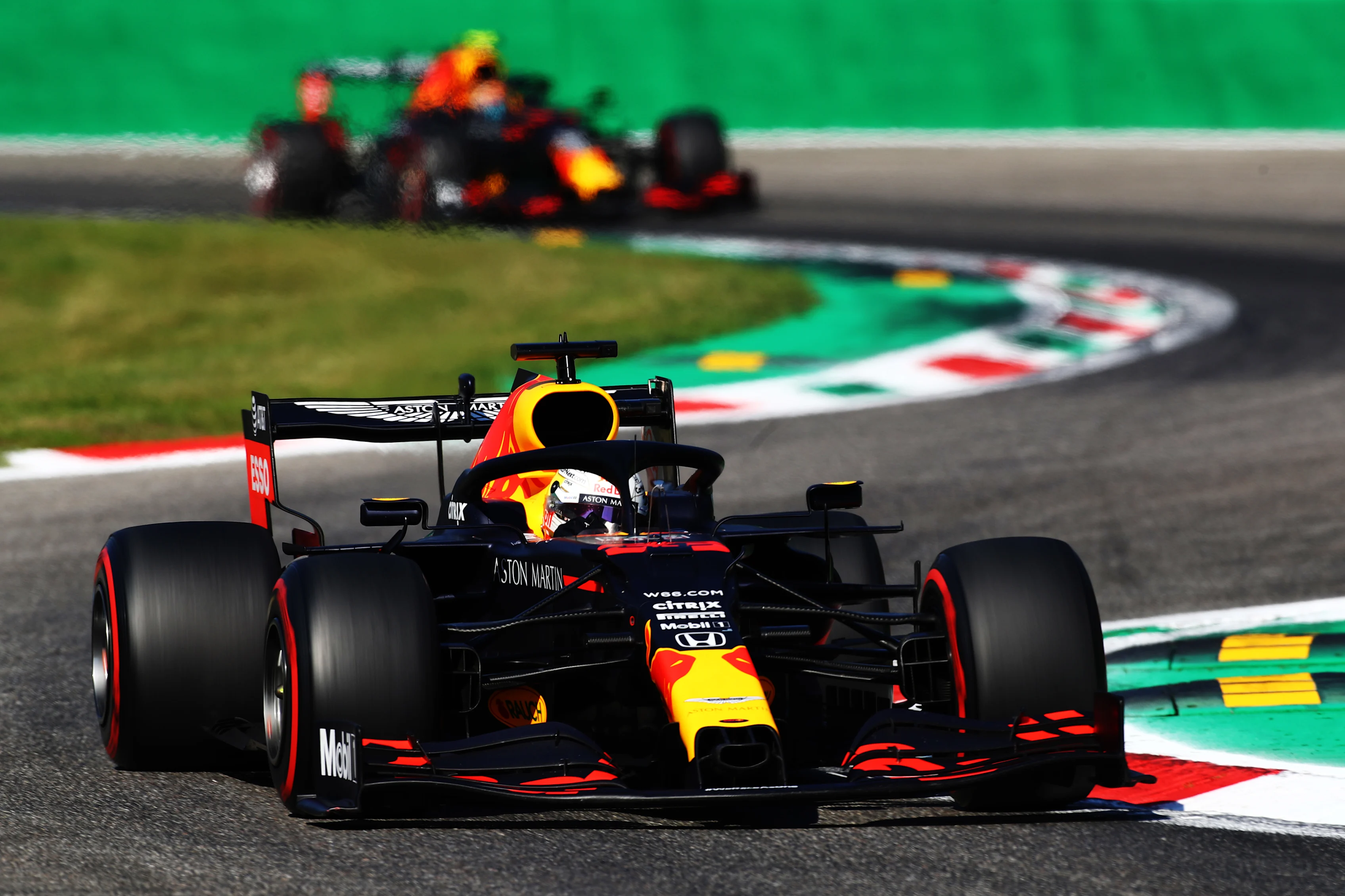 MONZA, ITALY - SEPTEMBER 05: Max Verstappen of the Netherlands driving the (33) Aston Martin Red