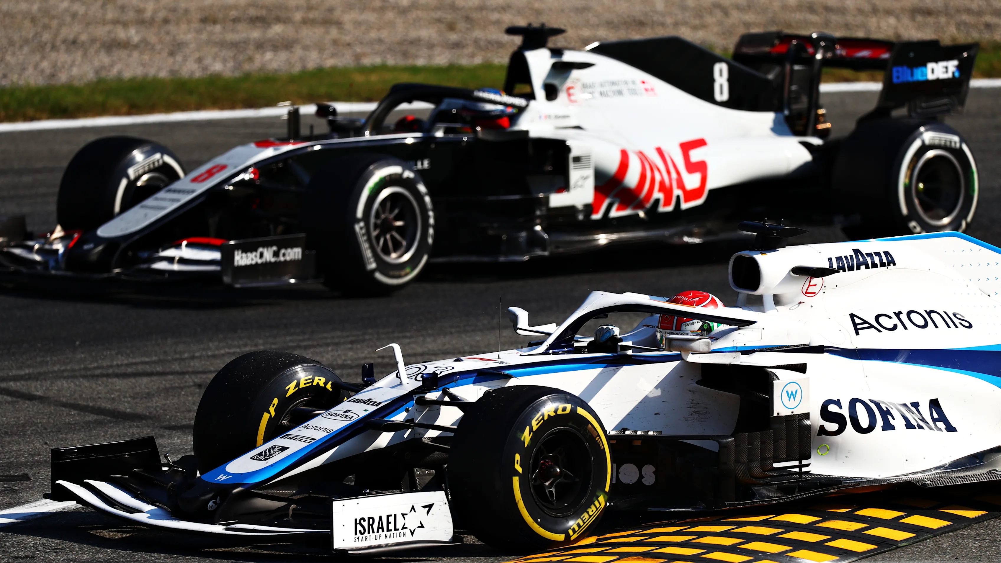 MONZA, ITALY - SEPTEMBER 06: George Russell of Great Britain driving the (63) Williams Racing FW43