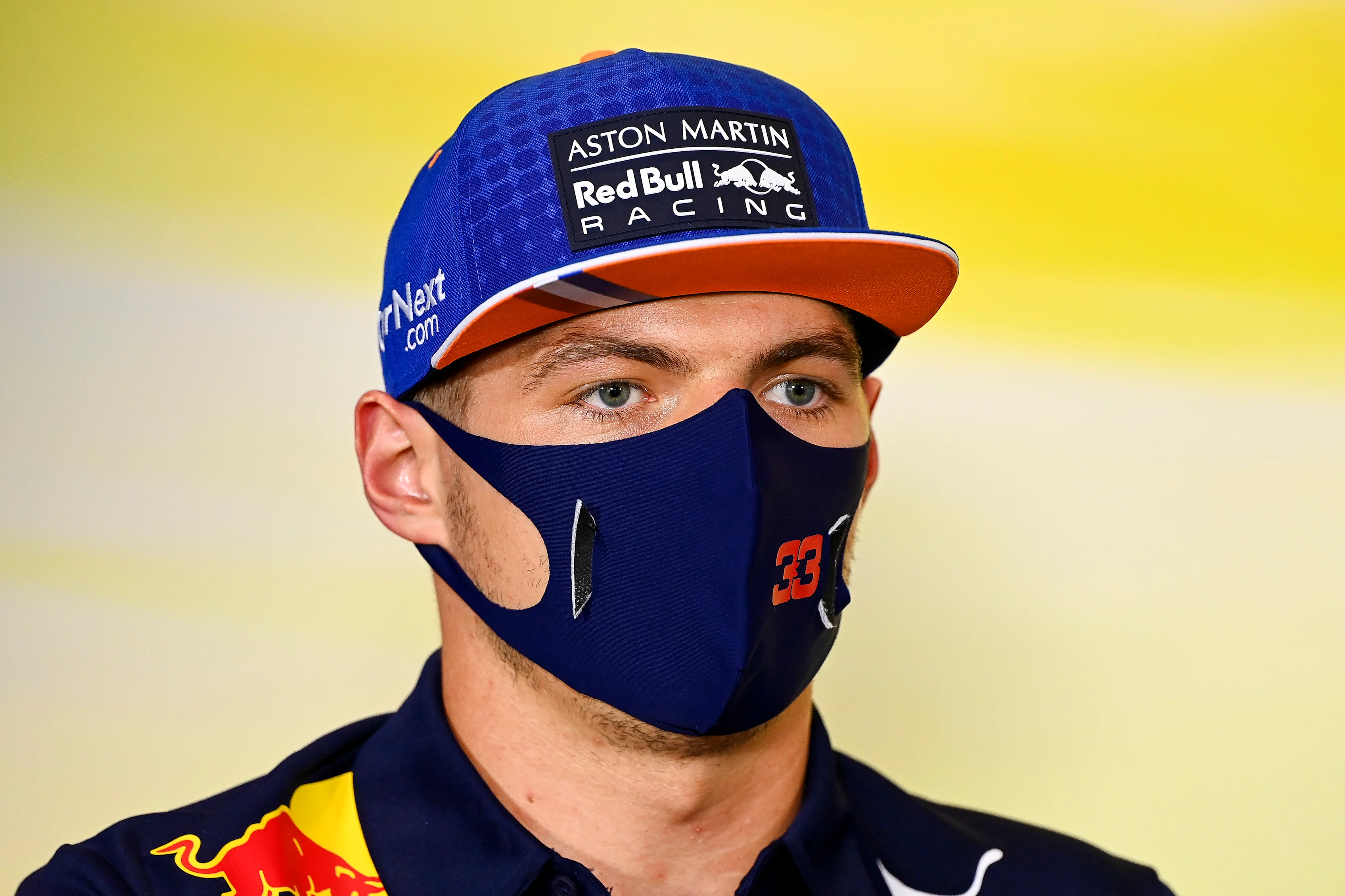 MONZA, ITALY - SEPTEMBER 03: Max Verstappen of Netherlands and Red Bull Racing talks in the Drivers