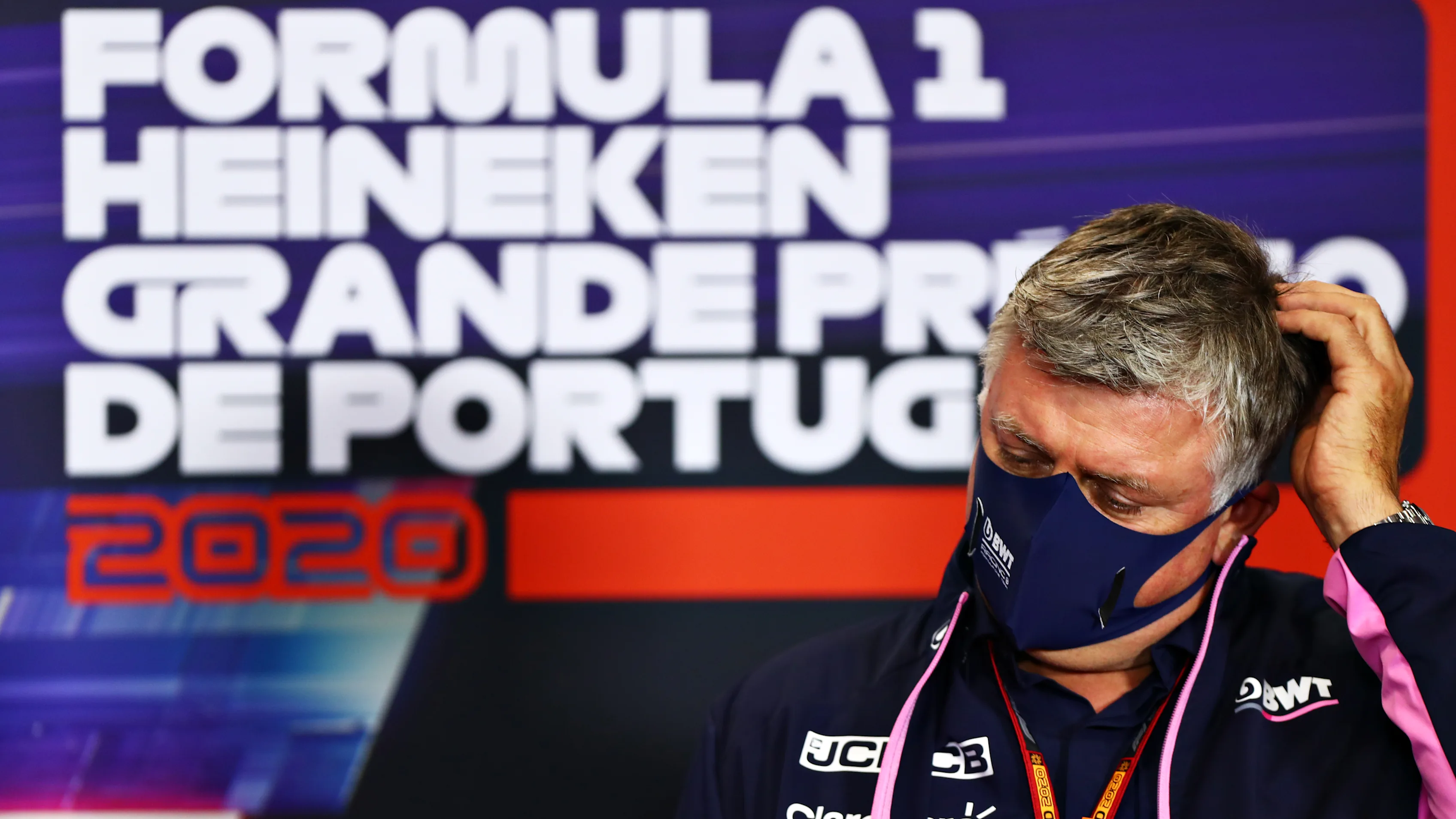 PORTIMAO, PORTUGAL - OCTOBER 23: Otmar Szafnauer, Team Principal and Chief Executive Officer of