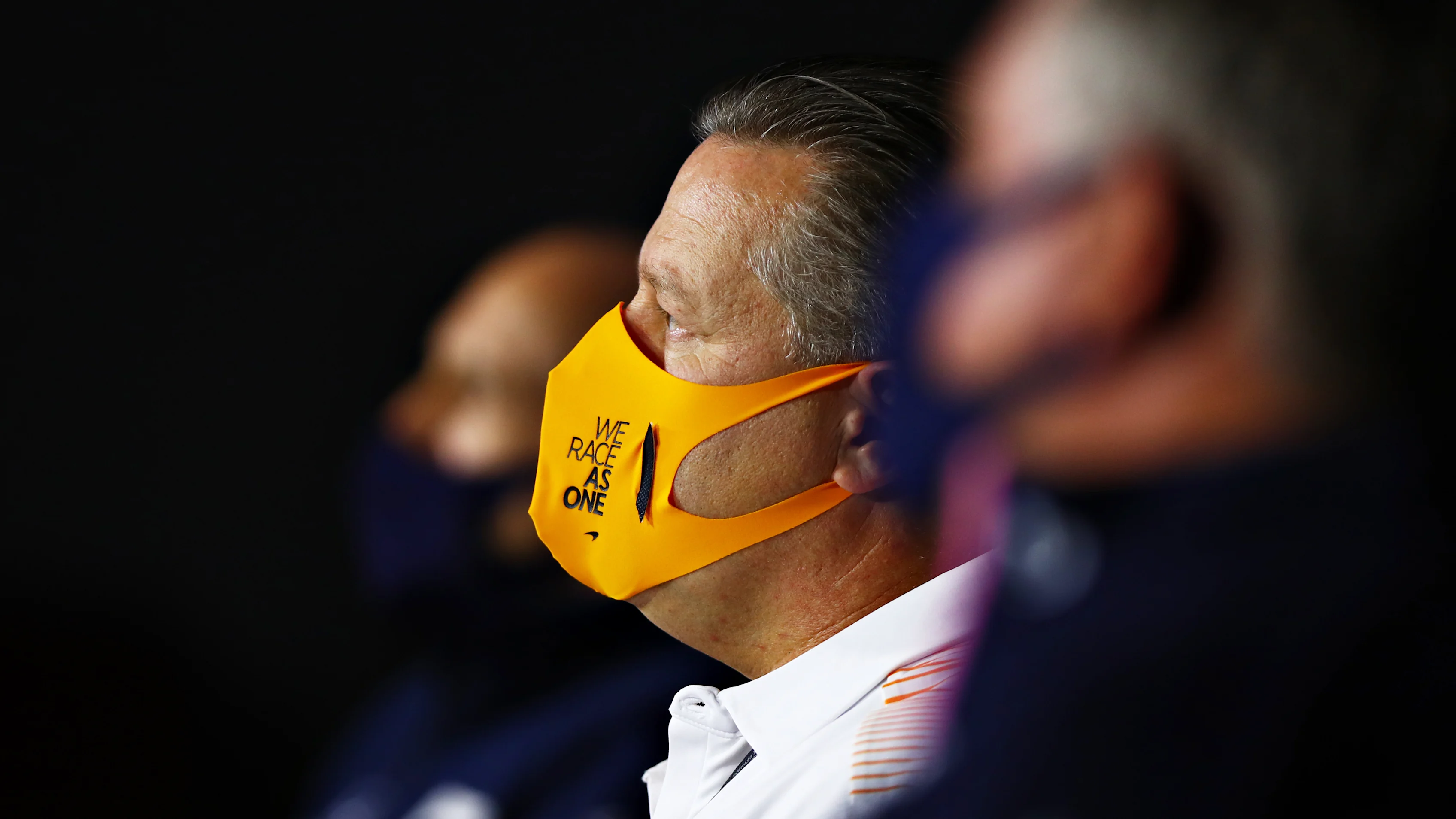 PORTIMAO, PORTUGAL - OCTOBER 23: McLaren Chief Executive Officer Zak Brown talks in the Team