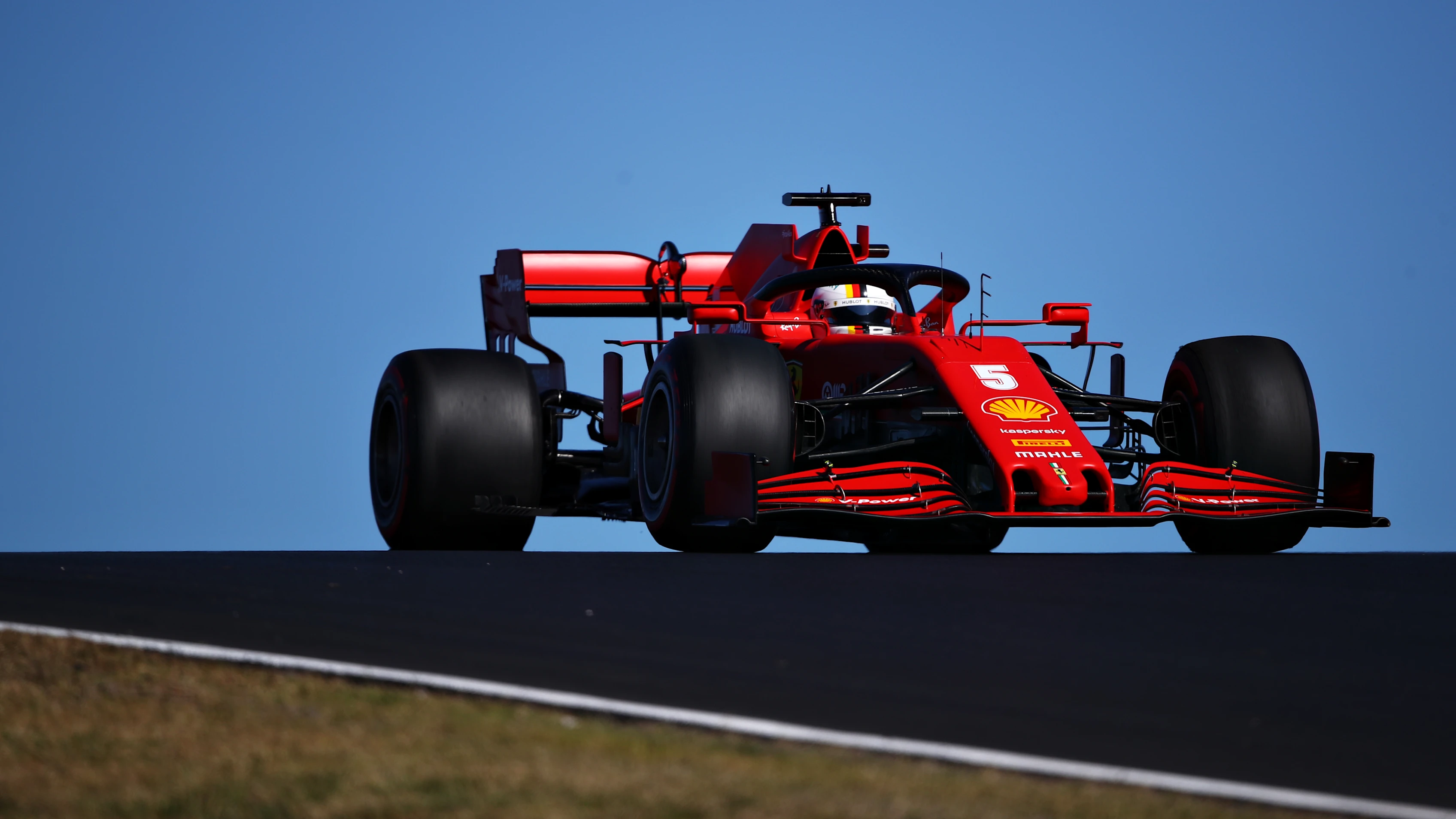 PORTIMAO, PORTUGAL - OCTOBER 24: Sebastian Vettel of Germany driving the (5) Scuderia Ferrari