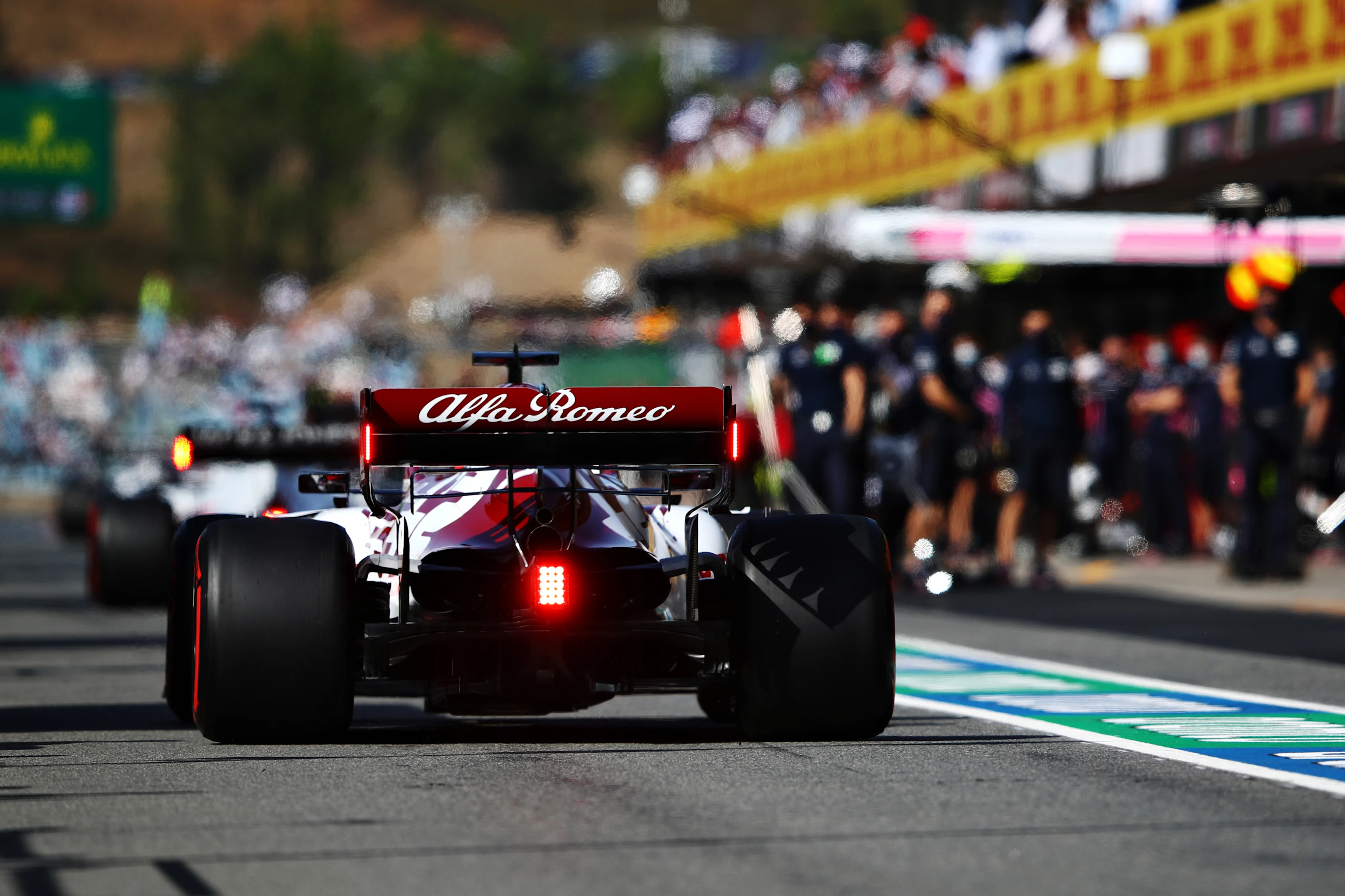 PORTIMAO, PORTUGAL - OCTOBER 24: Kimi Raikkonen of Finland driving the (7) Alfa Romeo Racing C39