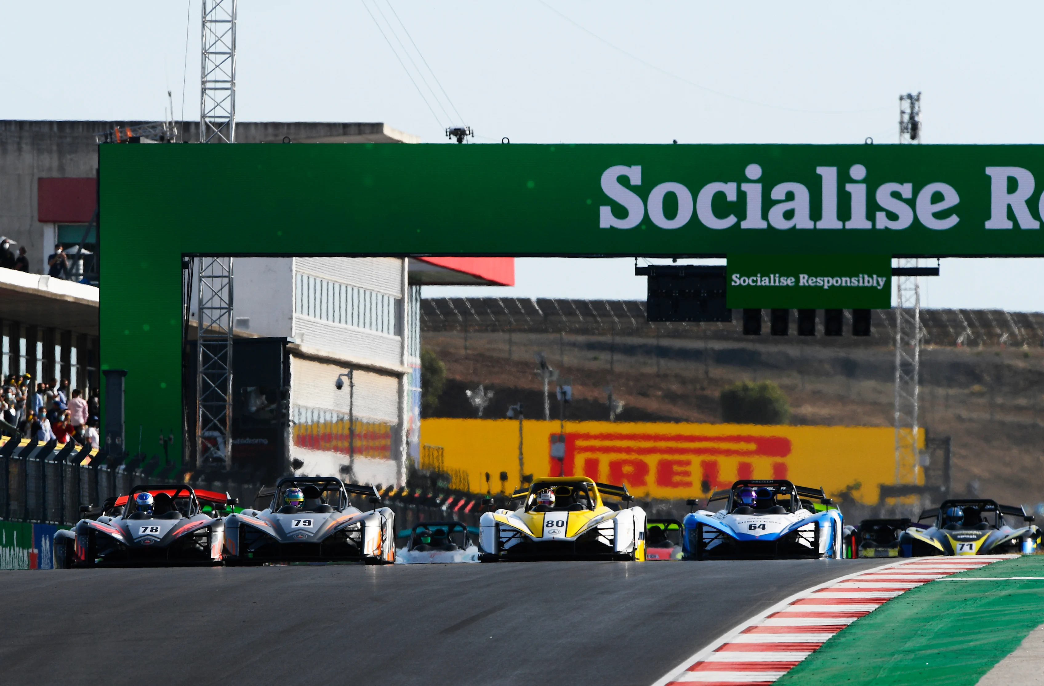 PORTIMAO, PORTUGAL - OCTOBER 24: Michel Frey of Switzerland and Race Performance (79) leads the