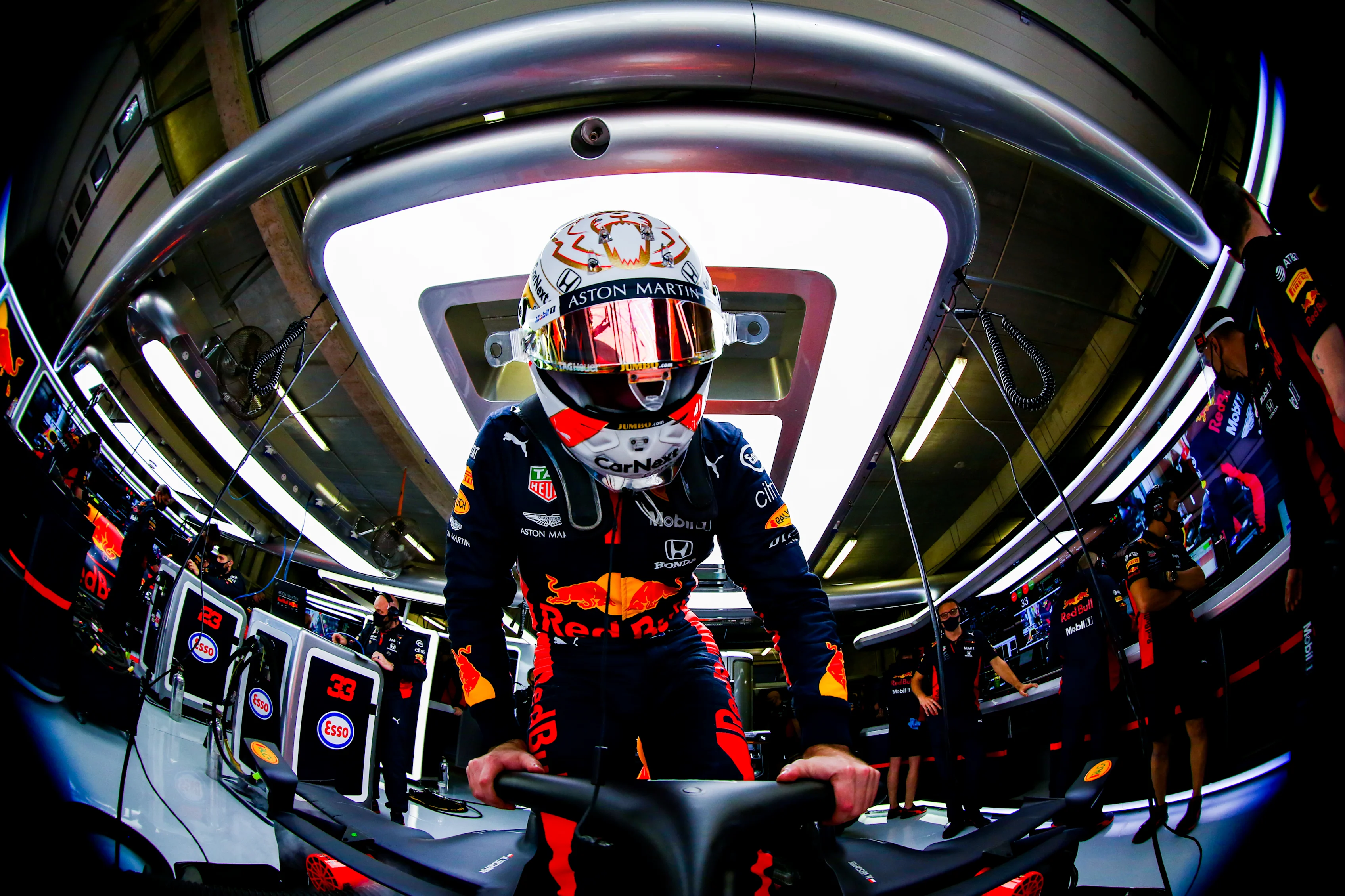 PORTIMAO, PORTUGAL - OCTOBER 24: Max Verstappen of Netherlands and Red Bull Racing prepares to
