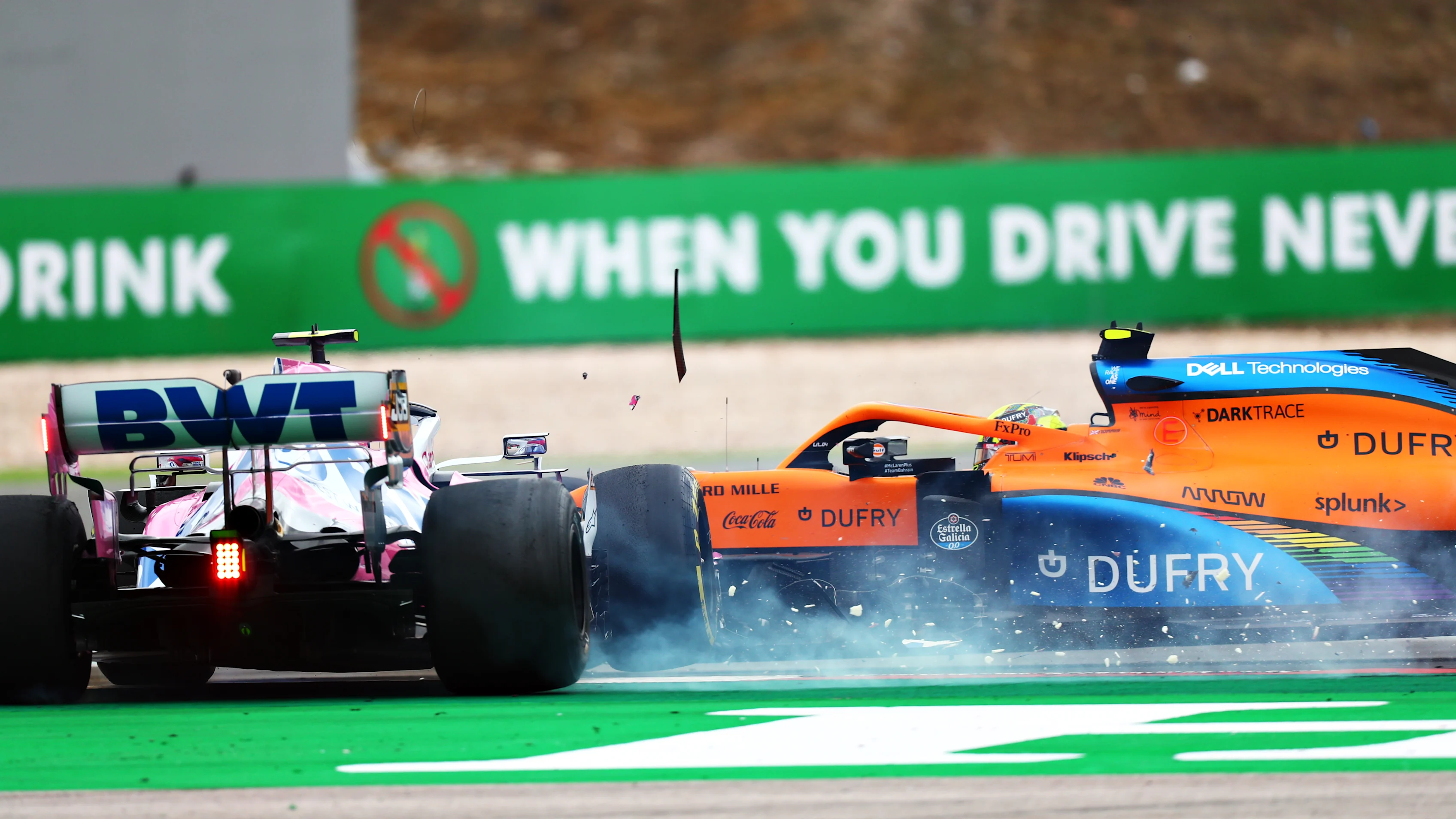 PORTIMAO, PORTUGAL - OCTOBER 25: Lance Stroll of Canada driving the (18) Racing Point RP20 Mercedes