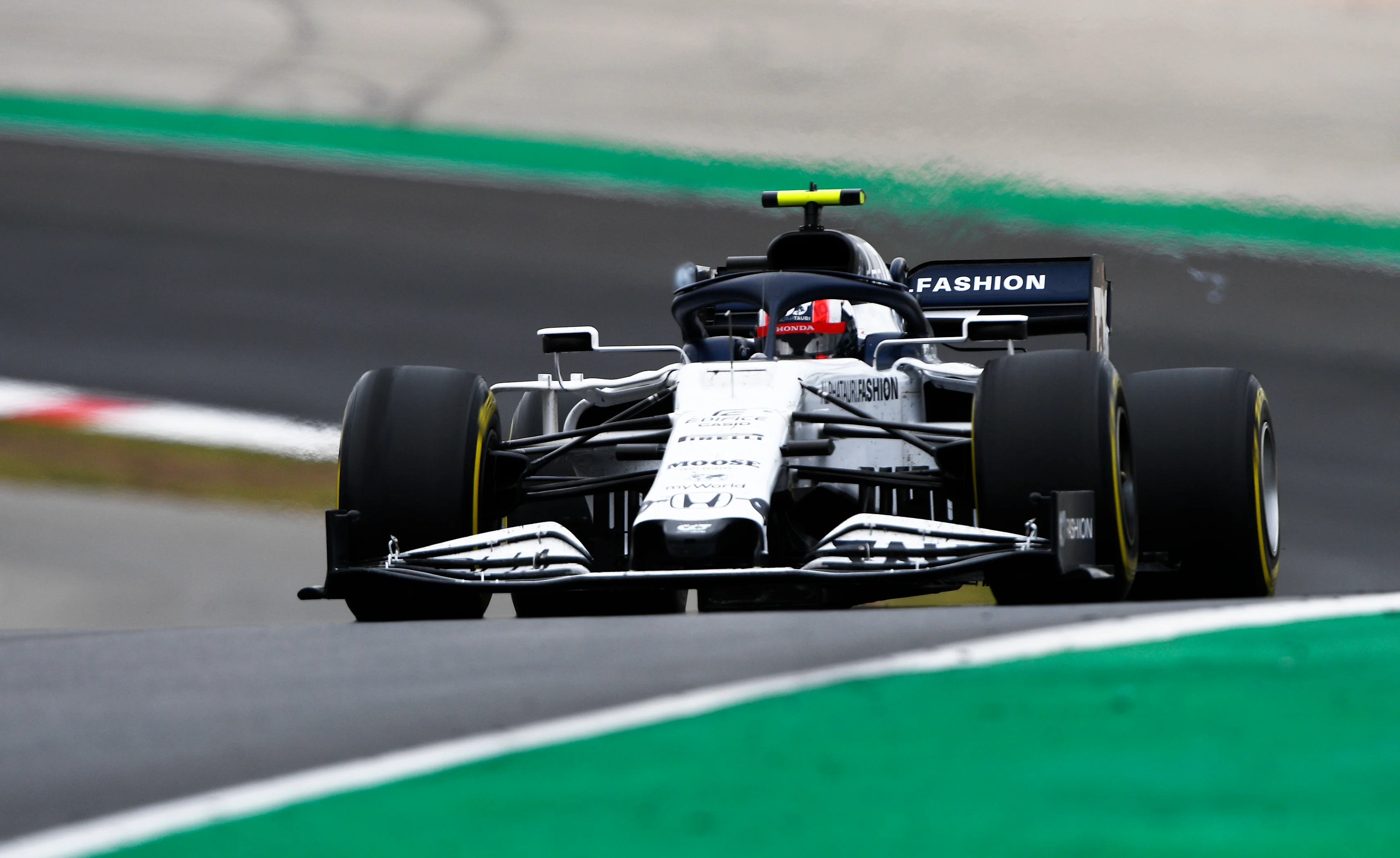 PORTIMAO, PORTUGAL - OCTOBER 25: Pierre Gasly of France driving the (10) Scuderia AlphaTauri AT01