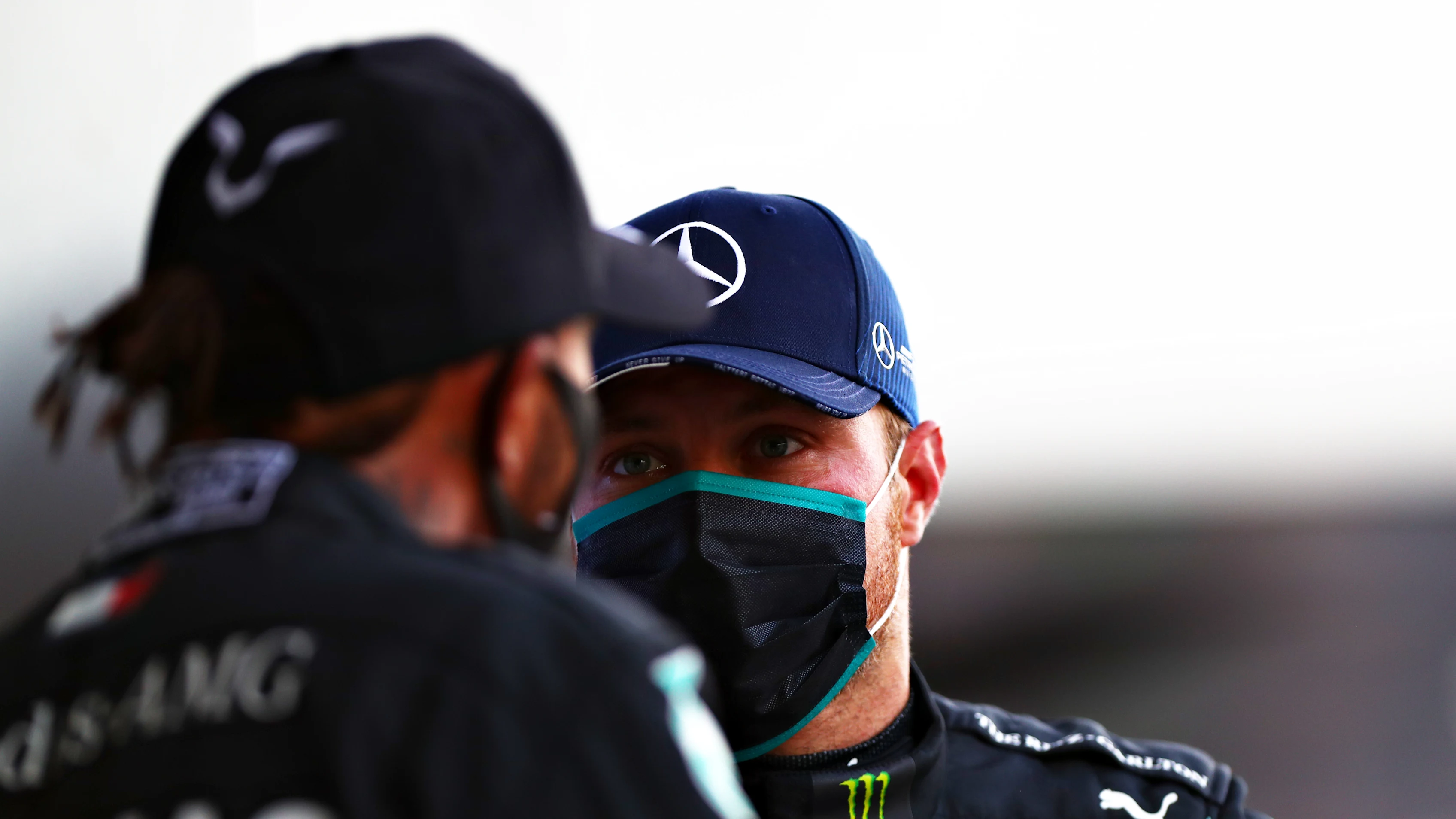 SOCHI, RUSSIA - SEPTEMBER 26: Third placed qualifier Valtteri Bottas of Finland and Mercedes GP