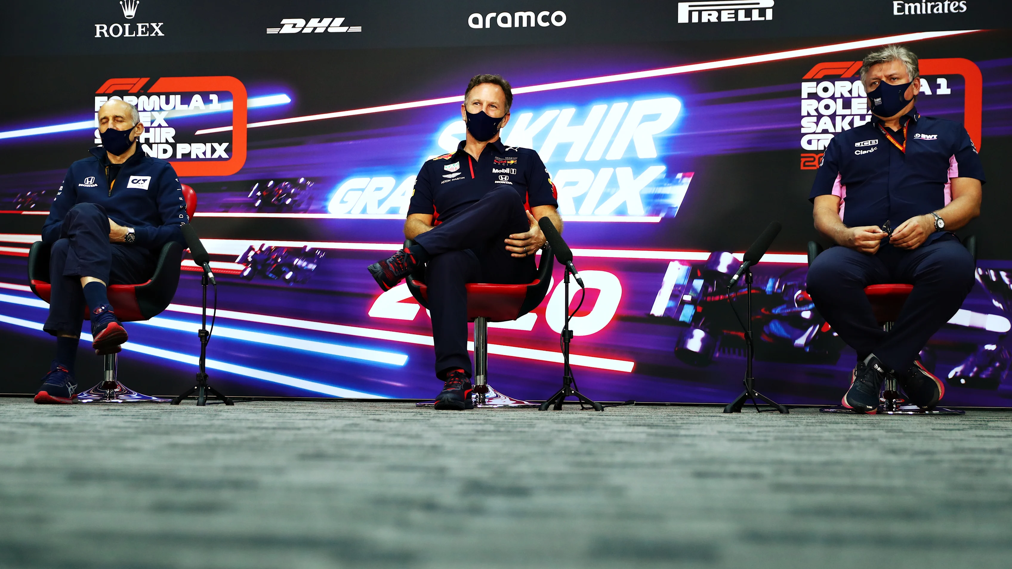 BAHRAIN, BAHRAIN - DECEMBER 04: Scuderia AlphaTauri Team Principal Franz Tost, Red Bull Racing Team