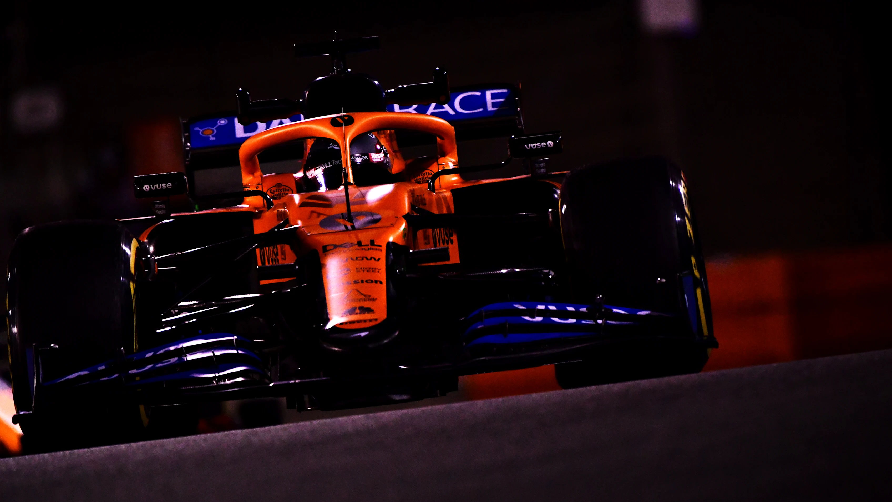 BAHRAIN, BAHRAIN - DECEMBER 04: Carlos Sainz of Spain driving the (55) McLaren F1 Team MCL35