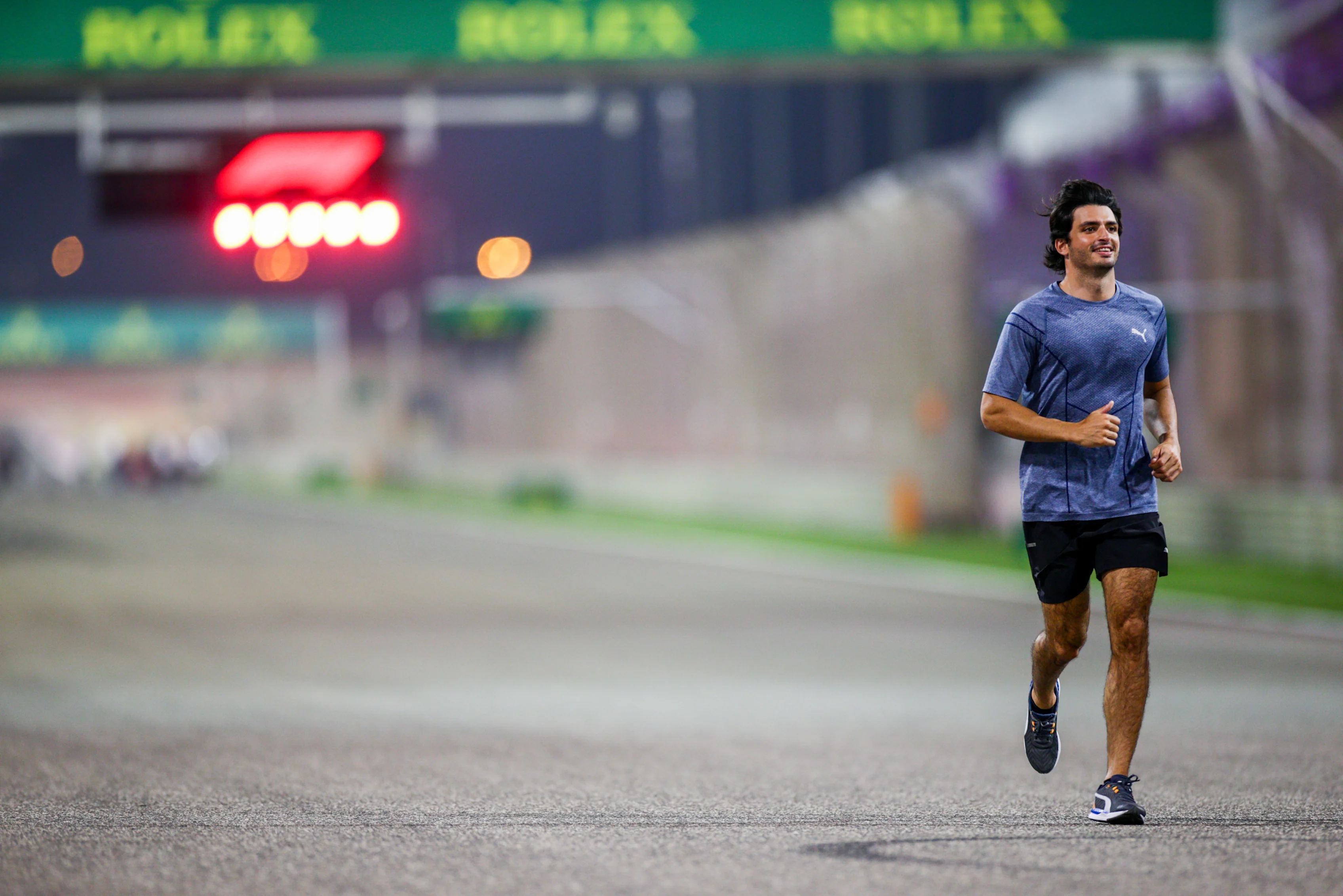 BAHRAIN, BAHRAIN - DECEMBER 03: Carlos Sainz of McLaren and Spain during previews ahead of the F1
