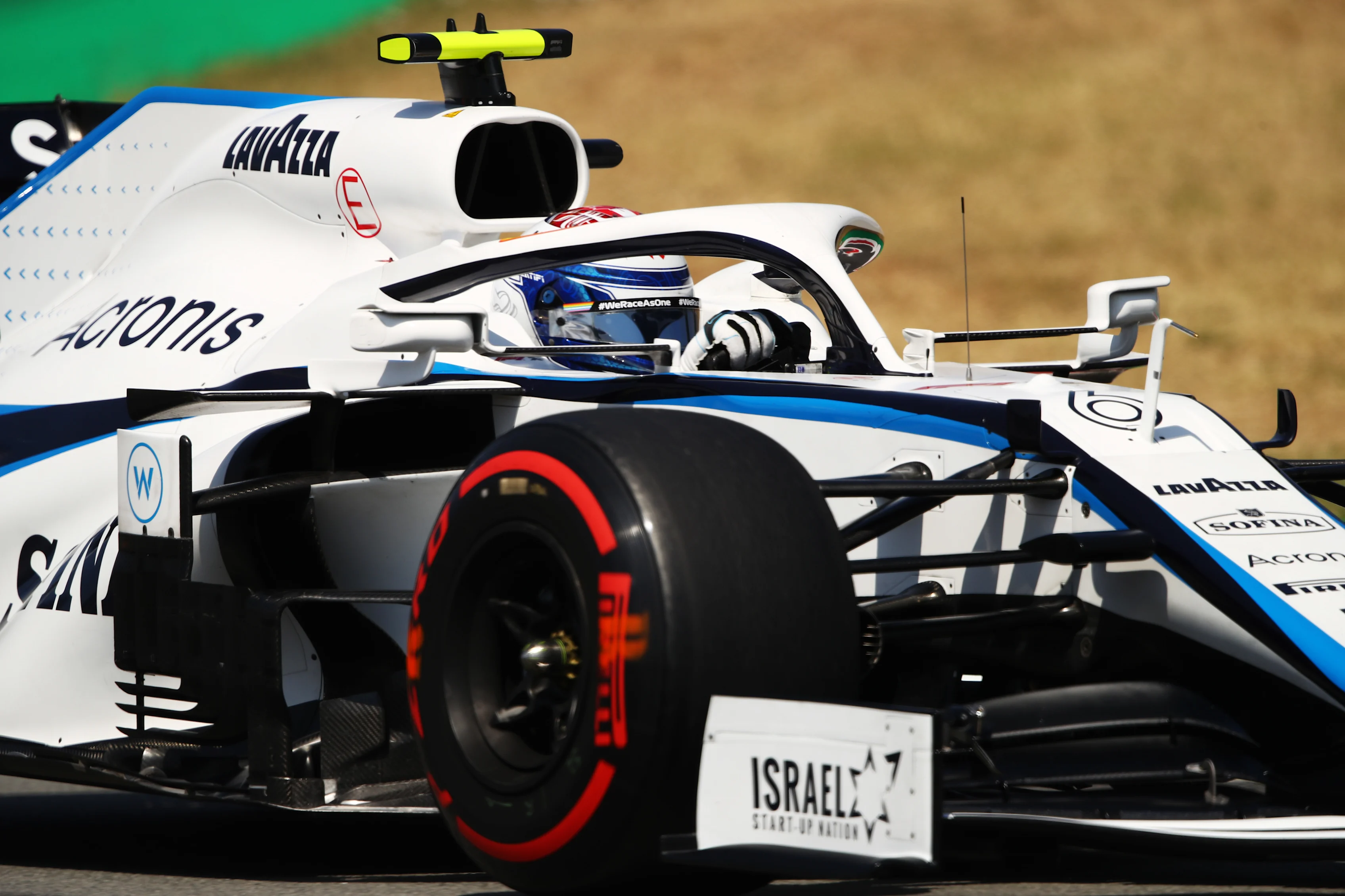 BARCELONA, SPAIN - AUGUST 15: Nicholas Latifi of Canada driving the (6) Williams Racing FW43 Mercedes on track during final practice for the F1 Grand Prix of Spain at Circuit de Barcelona-Catalunya on August 15, 2020 in Barcelona, Spain. (Photo by Bryn Lennon/Getty Images)