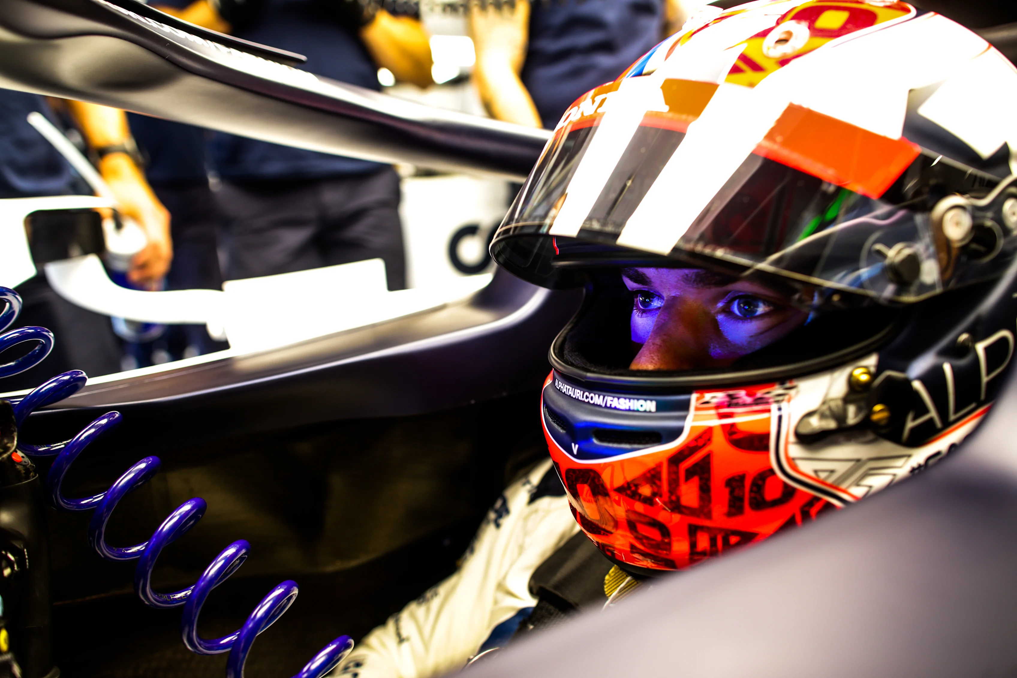 BARCELONA, SPAIN - AUGUST 15: Pierre Gasly of Scuderia AlphaTauri and France  during qualifying for the F1 Grand Prix of Spain at Circuit de Barcelona-Catalunya on August 15, 2020 in Barcelona, Spain. (Photo by Peter Fox/Getty Images)
