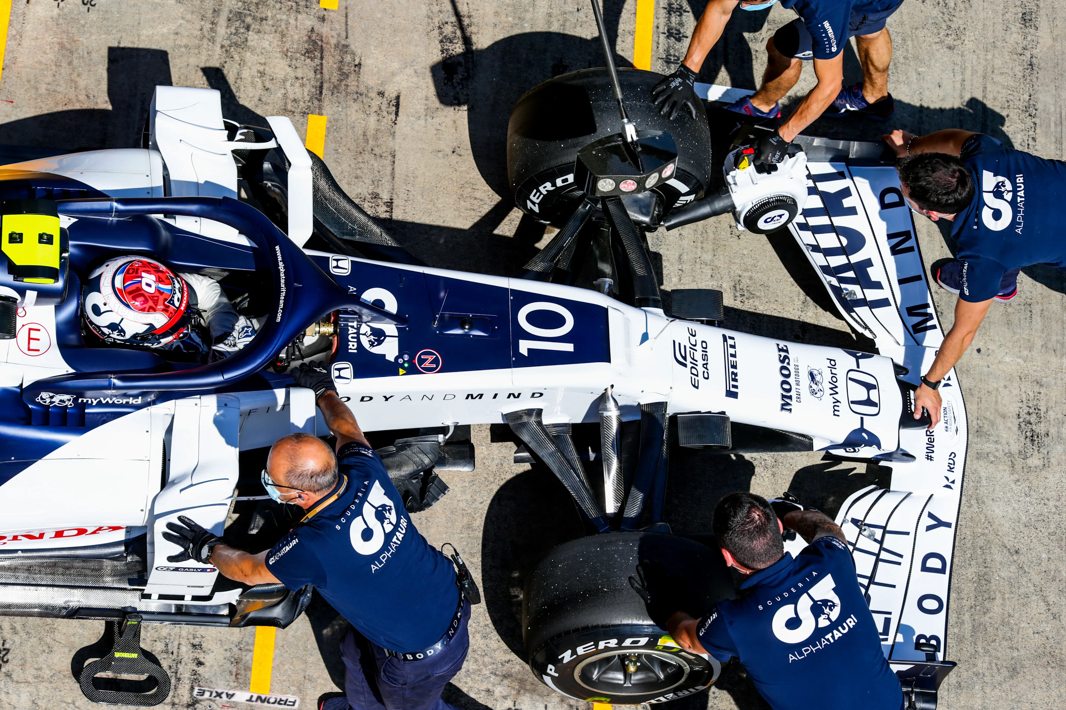 SPIELBERG, AUSTRIA - JULY 10: Pierre Gasly of Scuderia AlphaTauri and France during practice for the F1 Grand Prix of Styria at Red Bull Ring on July 10, 2020 in Spielberg, Austria. (Photo by Peter Fox/Getty Images)