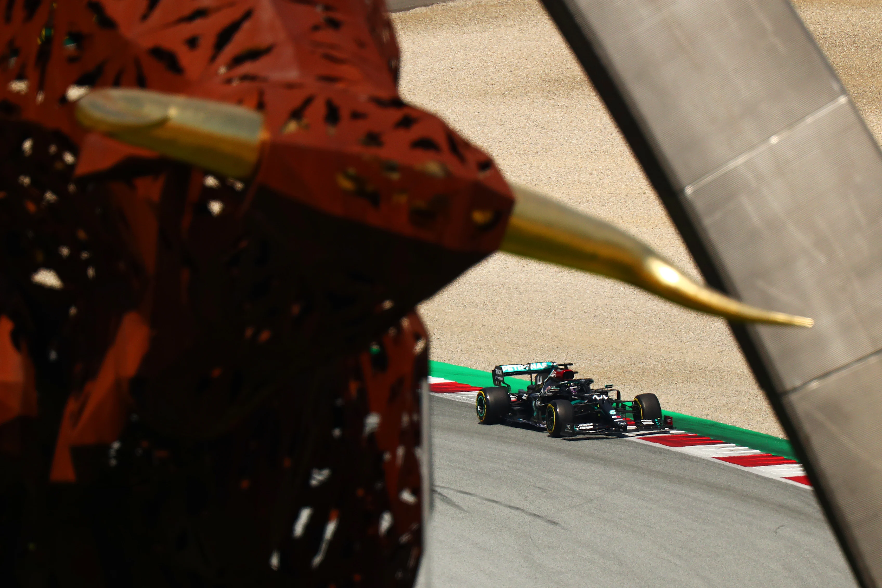SPIELBERG, AUSTRIA - JULY 10: Lewis Hamilton of Great Britain driving the (44) Mercedes AMG