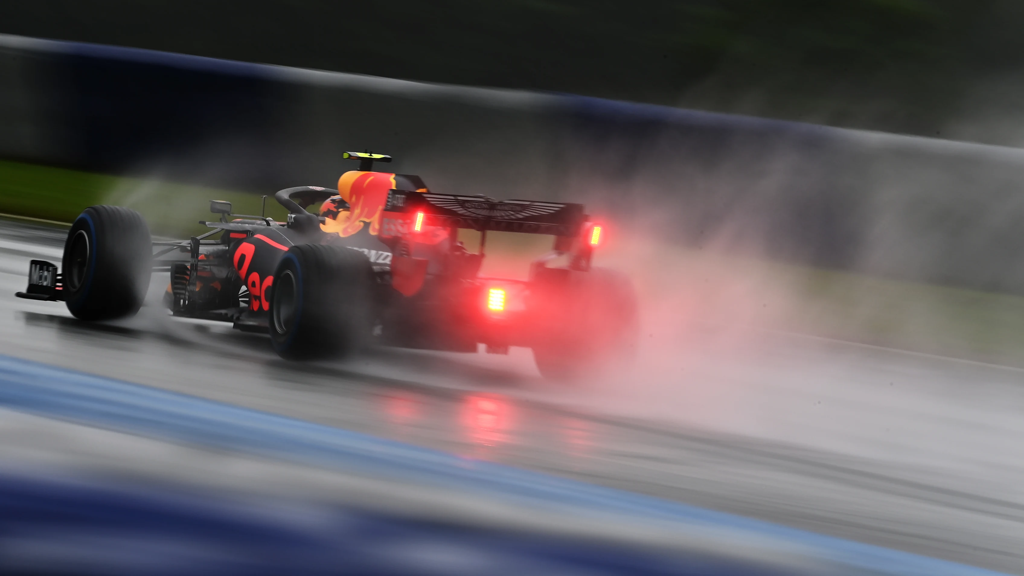 SPIELBERG, AUSTRIA - JULY 11: Alexander Albon of Thailand driving the (23) Aston Martin Red Bull