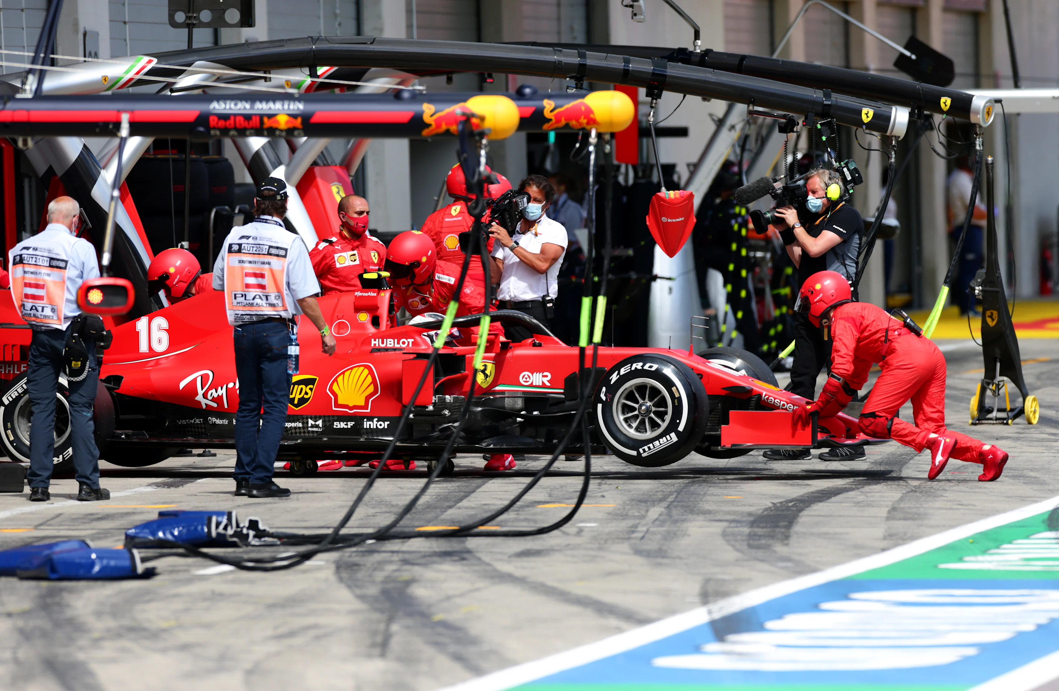 SPIELBERG, AUSTRIA - JULY 12: Charles Leclerc of Monaco driving the (16) Scuderia Ferrari SF1000