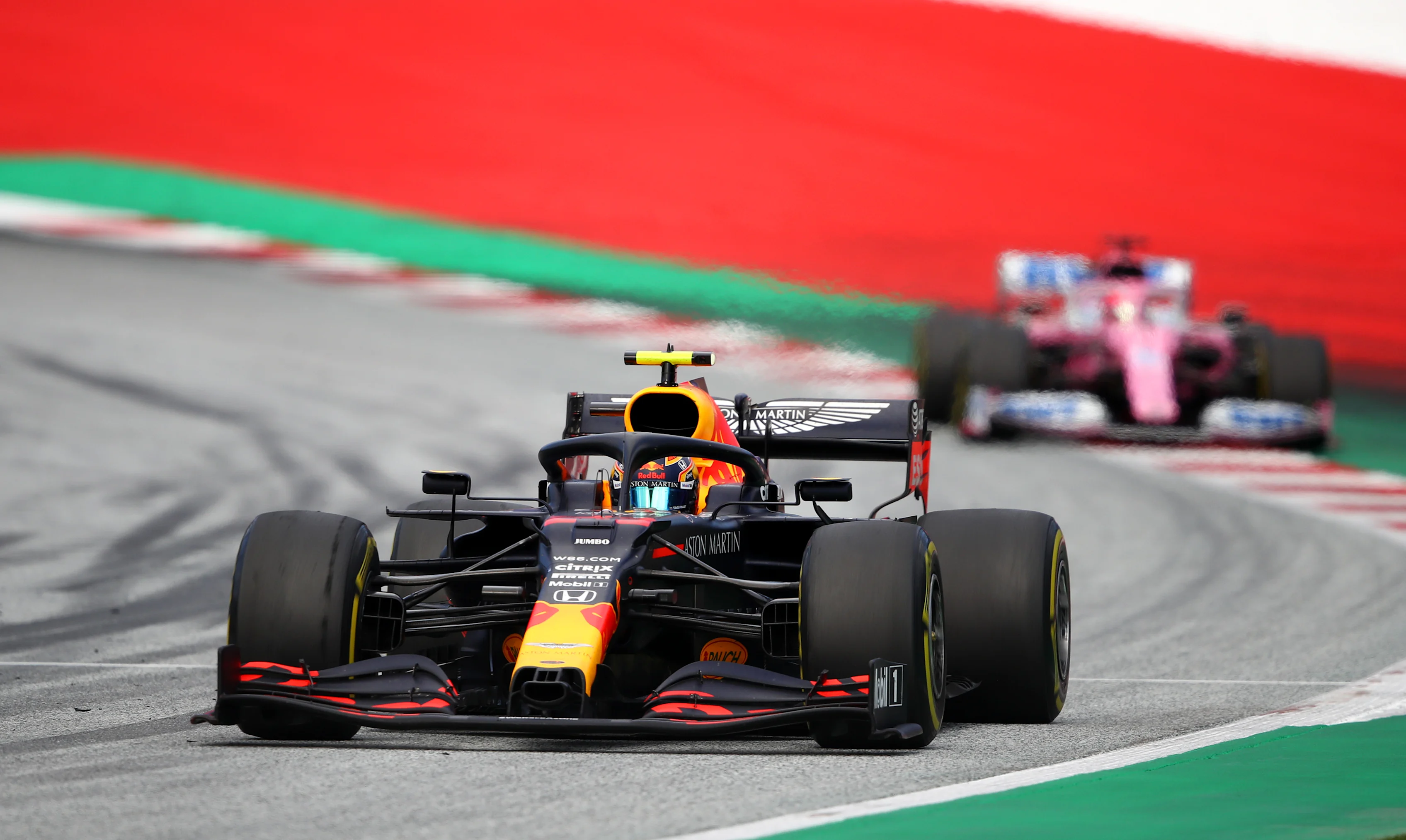 SPIELBERG, AUSTRIA - JULY 12: Alexander Albon of Thailand driving the (23) Aston Martin Red Bull