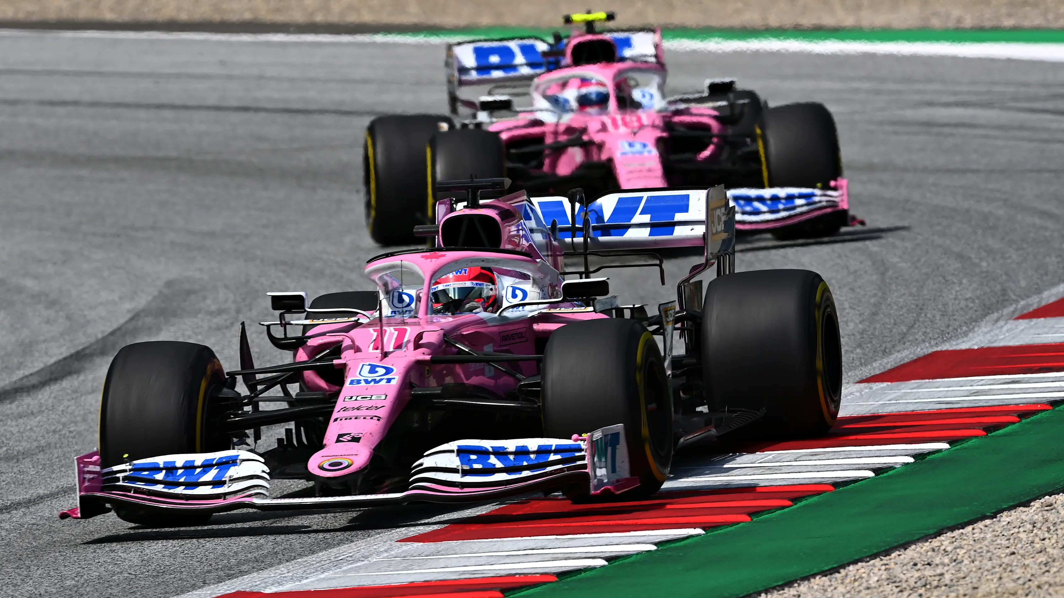 SPIELBERG, AUSTRIA - JULY 12: Sergio Perez of Mexico driving the (11) Racing Point RP20 Mercedes