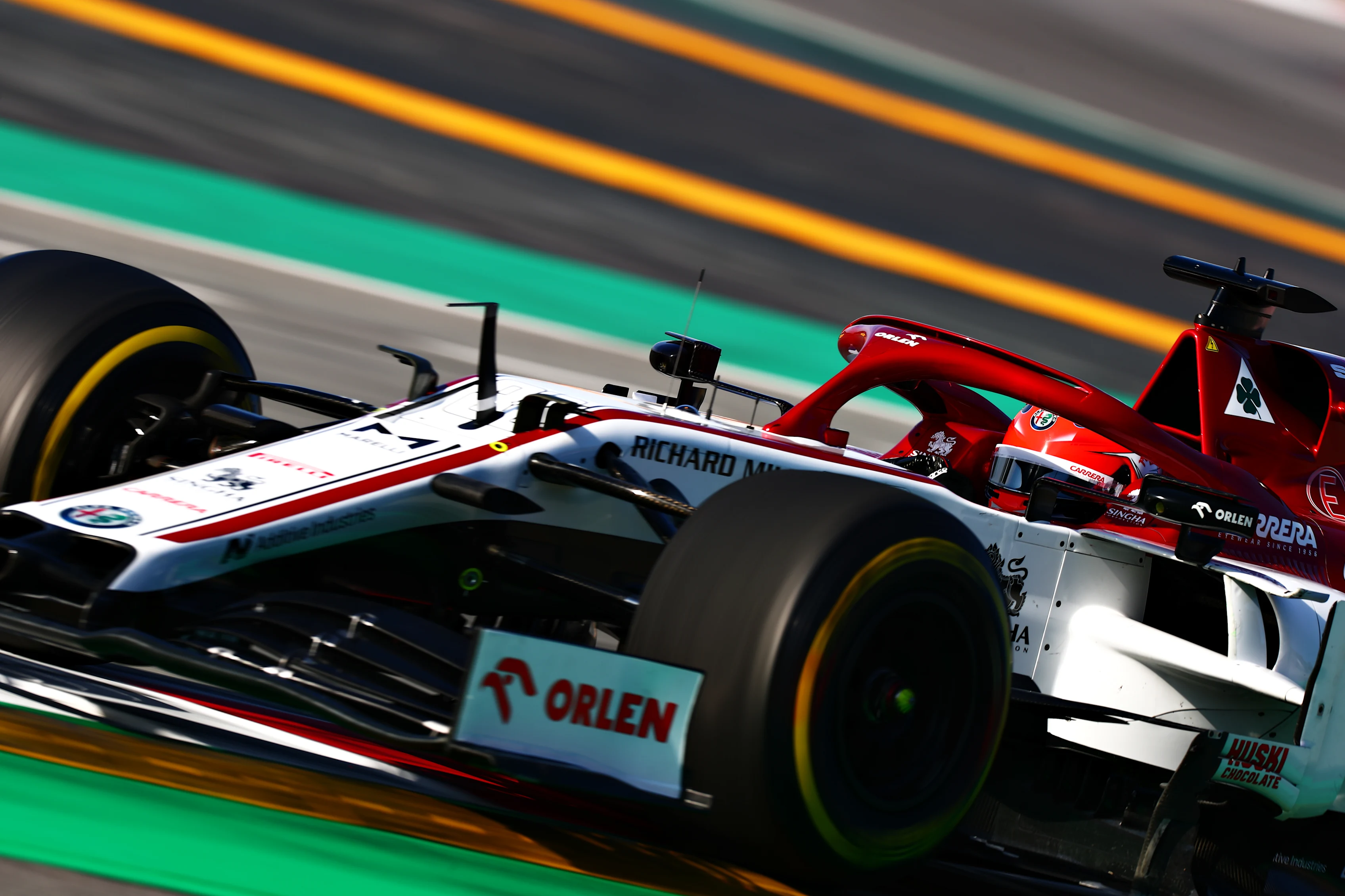 BARCELONA, SPAIN - FEBRUARY 26: Robert Kubica of Poland driving the (88) Alfa Romeo Racing C39