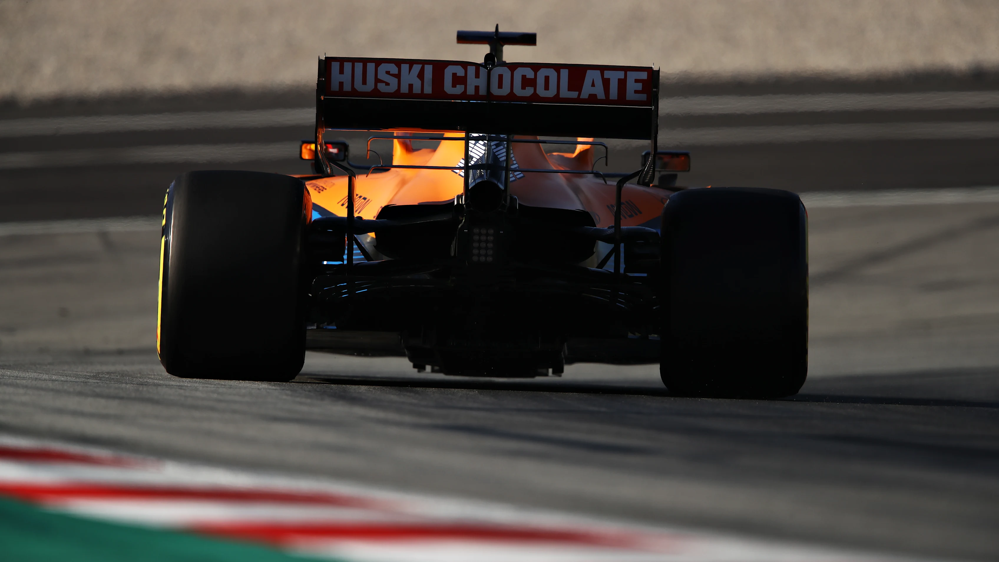 BARCELONA, SPAIN - FEBRUARY 28: Carlos Sainz of Spain driving the (55) McLaren F1 Team MCL35