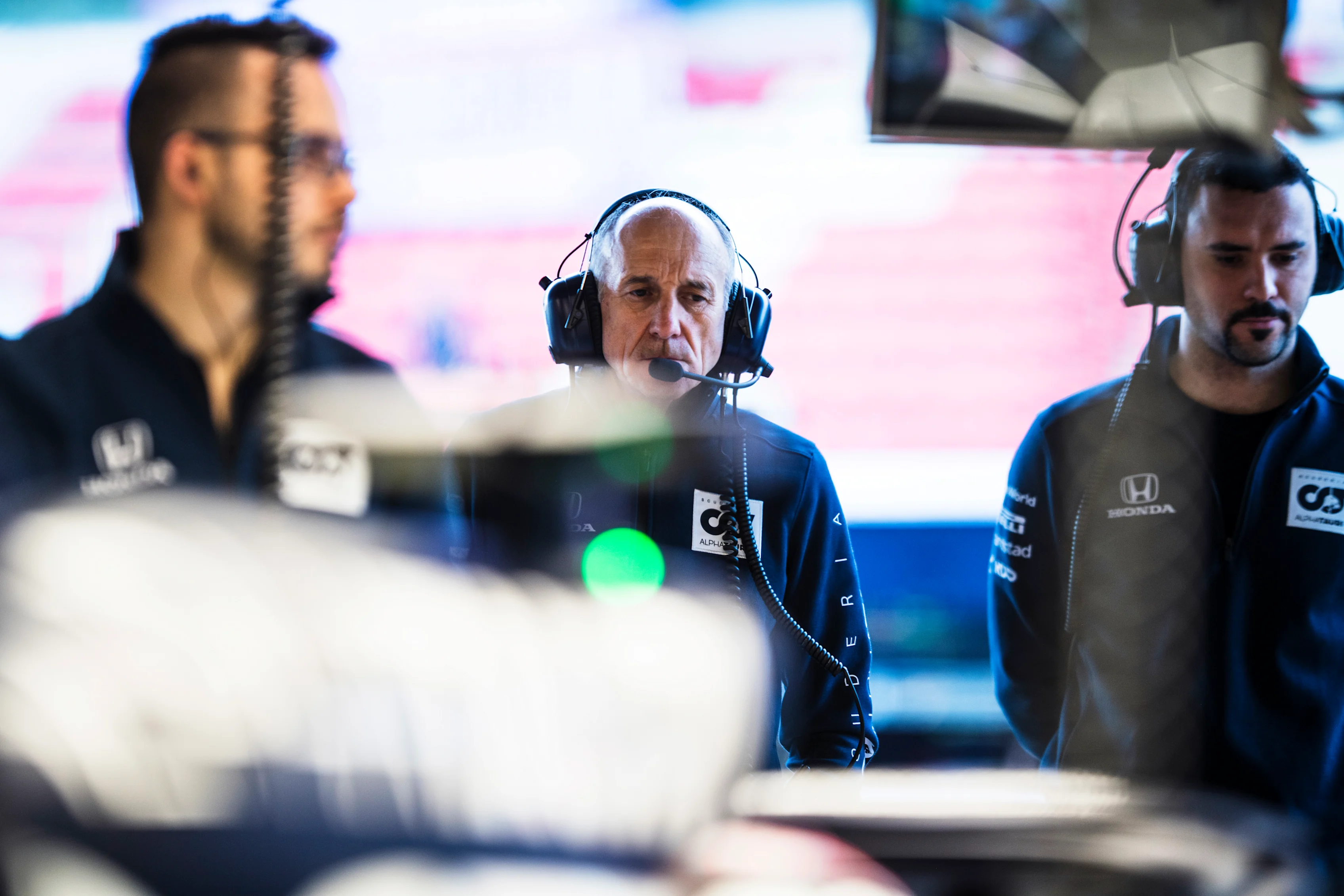 BARCELONA, SPAIN - FEBRUARY 28: Scuderia AlphaTauri Team Principal Franz Tost looks on in the